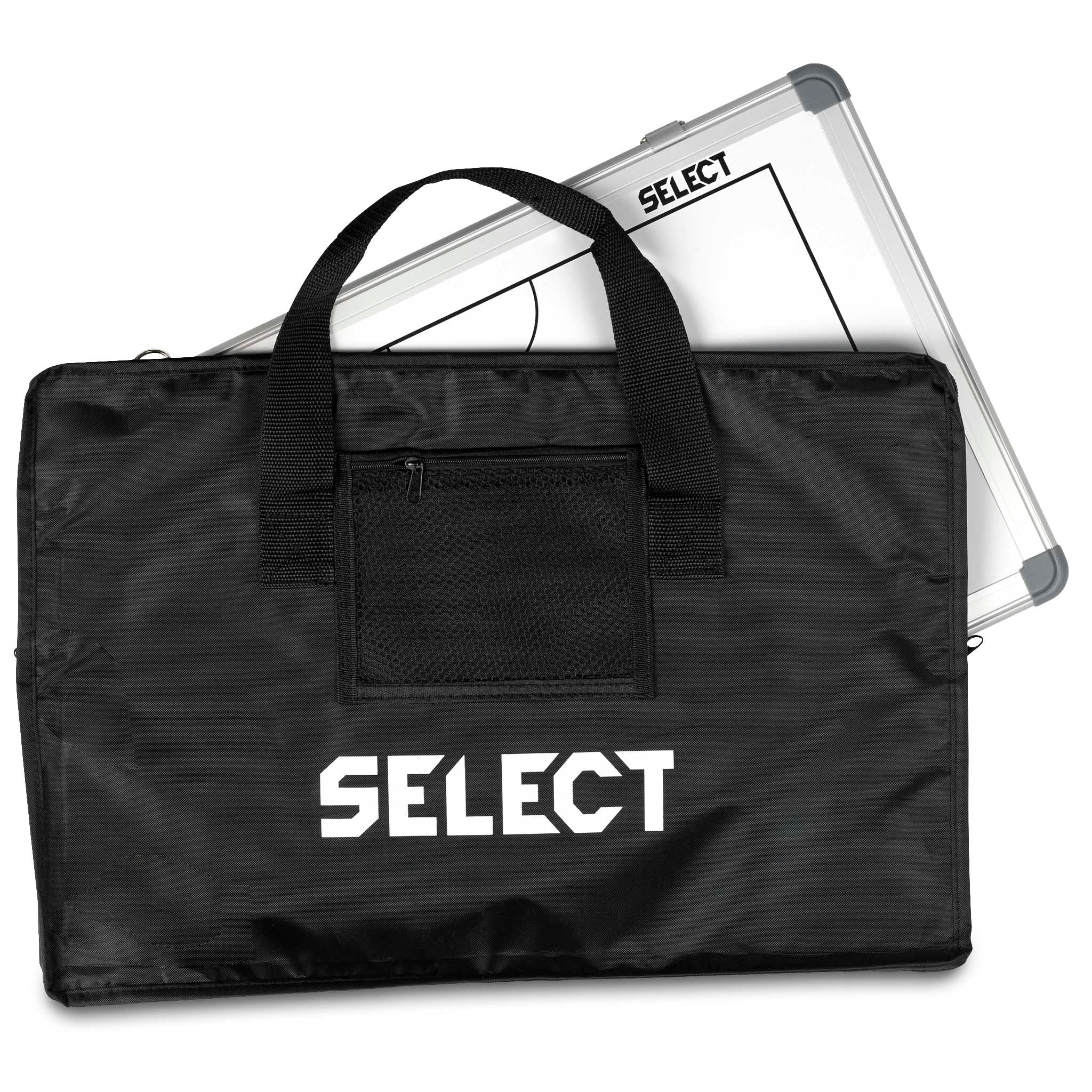 Tactics board alu football med sort taske og hvidt SELECT-tryk, Other teamgear, forside