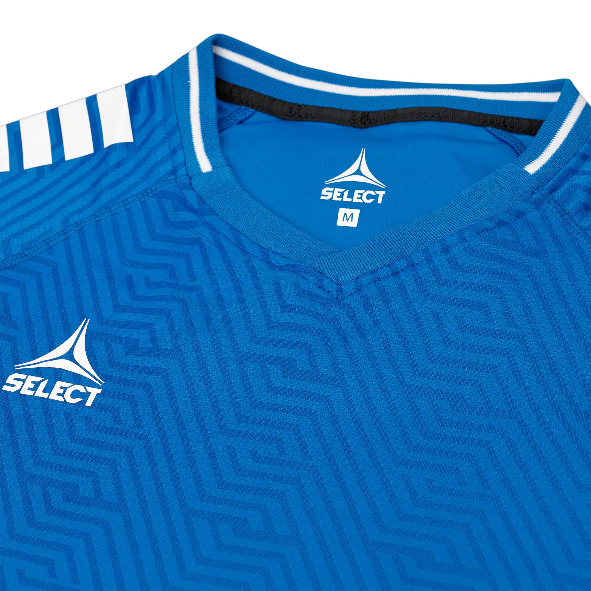 Monaco Kortærmet Spillertrøje - Børn #farve_ #farve_blå/hvid #farve_blå/hvid