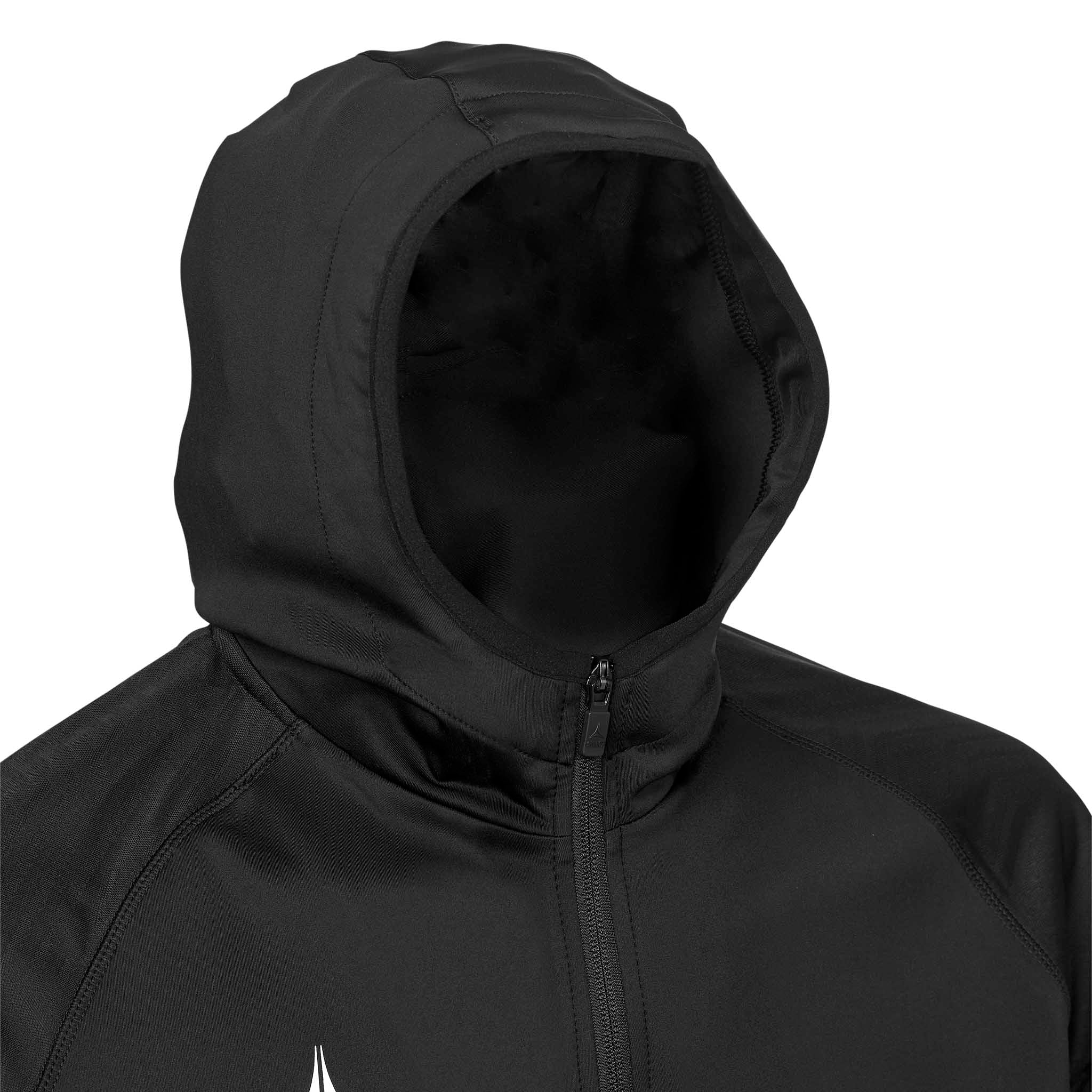 Monaco Zip hoodie - Børn #farve_ #farve_sort/hvid #farve_sort/hvid