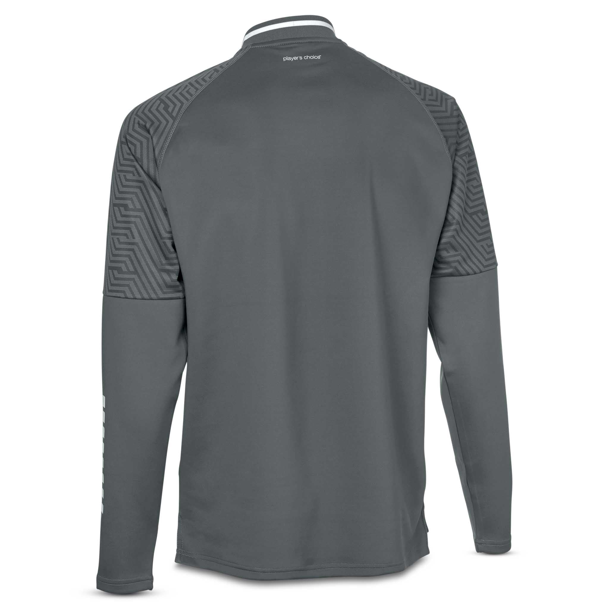 Monaco Træningssweatshirt med 1/2 lynlås - Børn #farve_ #farve_grey/white