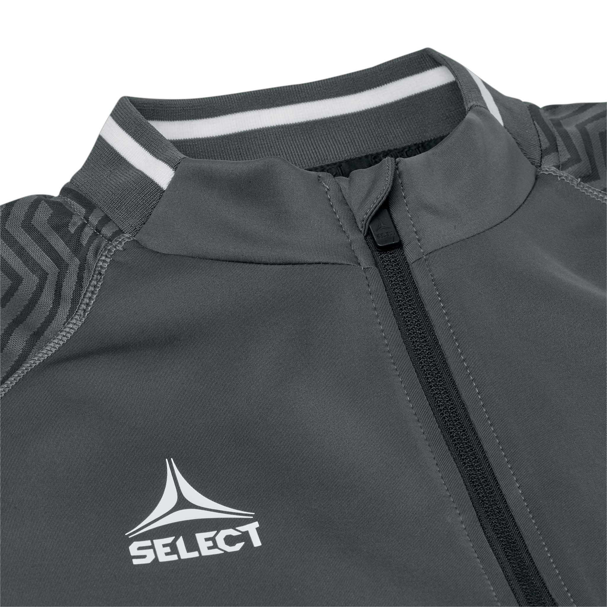 Monaco Zip træningsjakke - Børn #farve_ #farve_grey/white