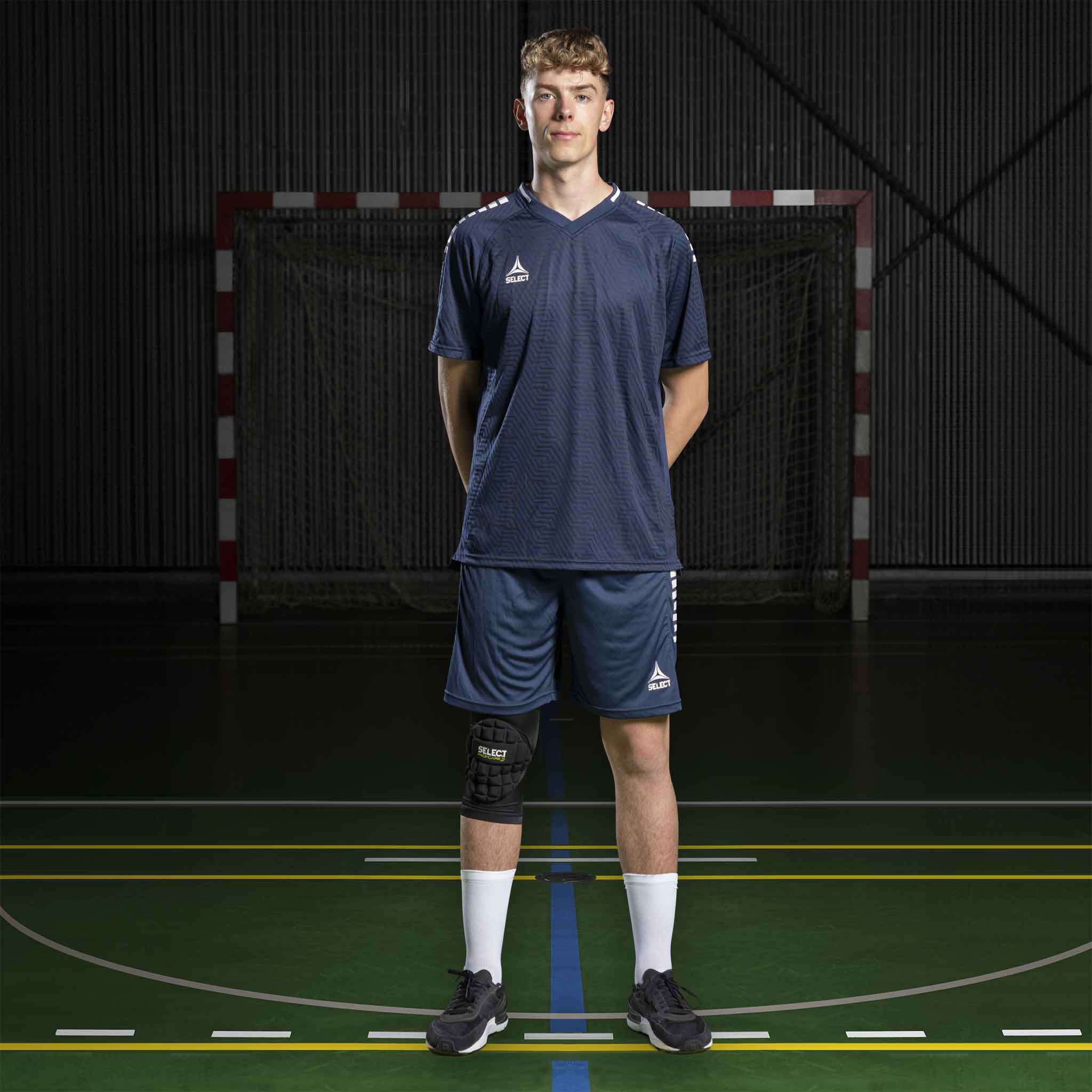 Monaco Kortærmet Spillertrøje #farve_ #farve_marineblå/hvid #farve_marineblå/hvid