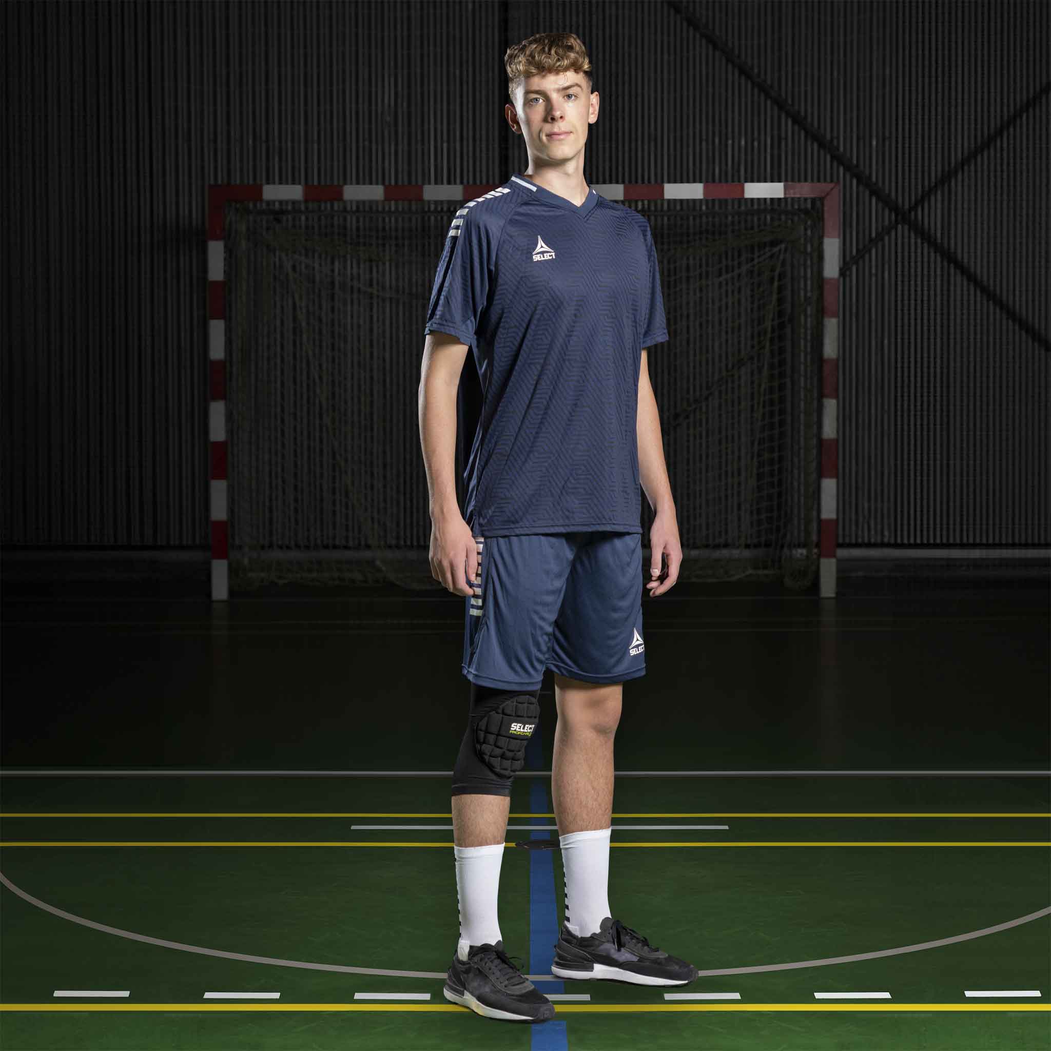 Monaco Kortærmet Spillertrøje #farve_ #farve_marineblå/hvid #farve_marineblå/hvid