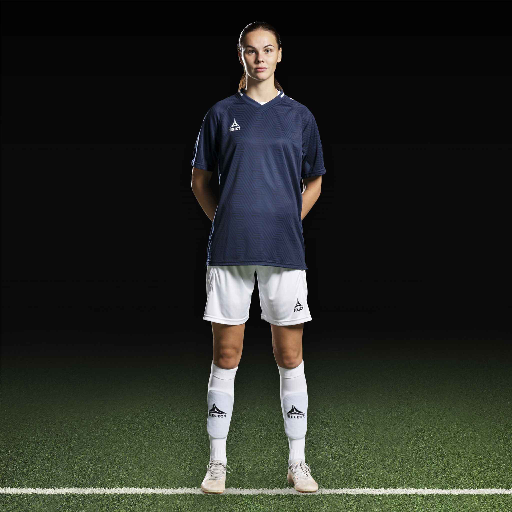 Monaco shorts #farve_ #farve_marineblå/hvid #farve_white/white