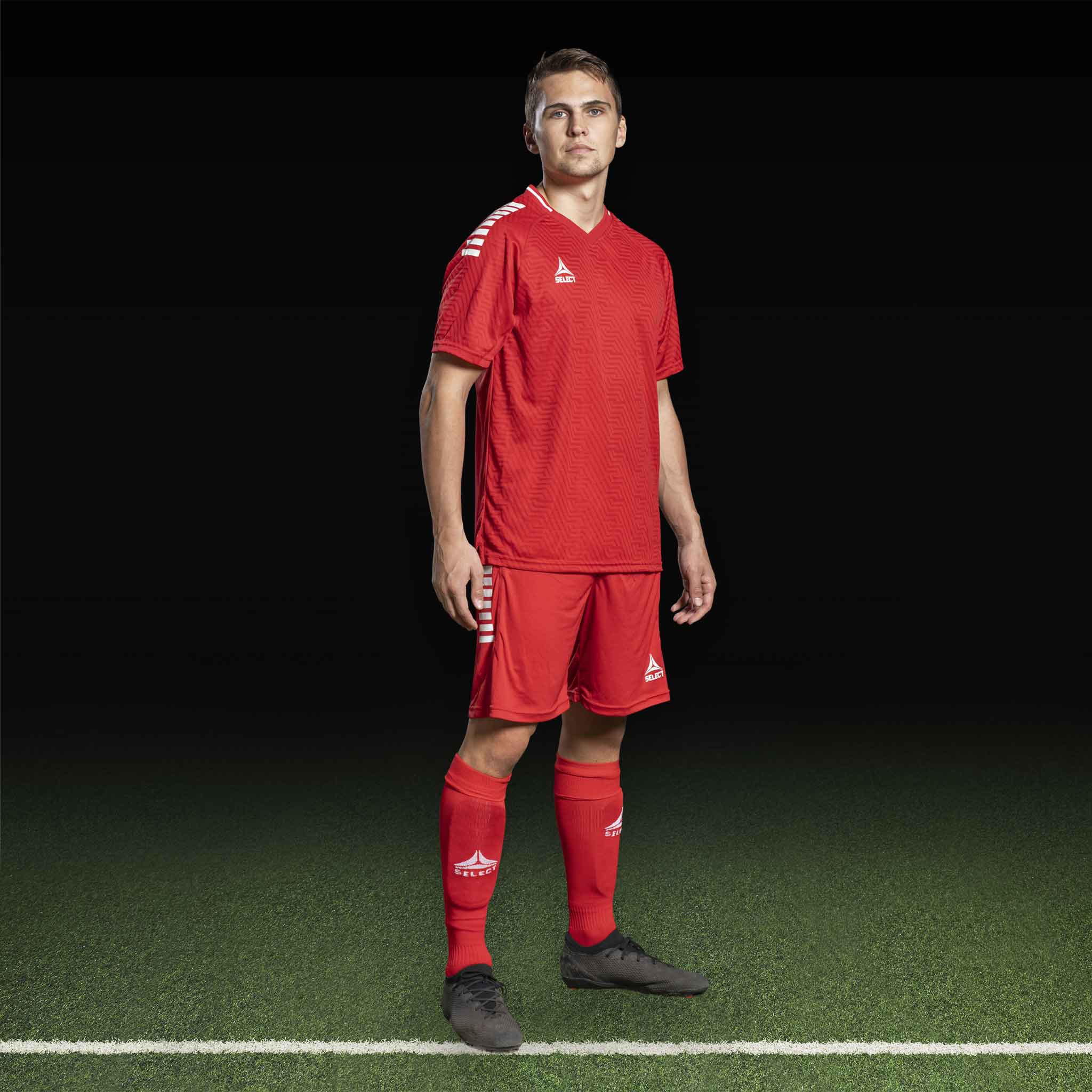 Monaco Kortærmet Spillertrøje #farve_ #farve_rød/hvid #farve_rød/hvid