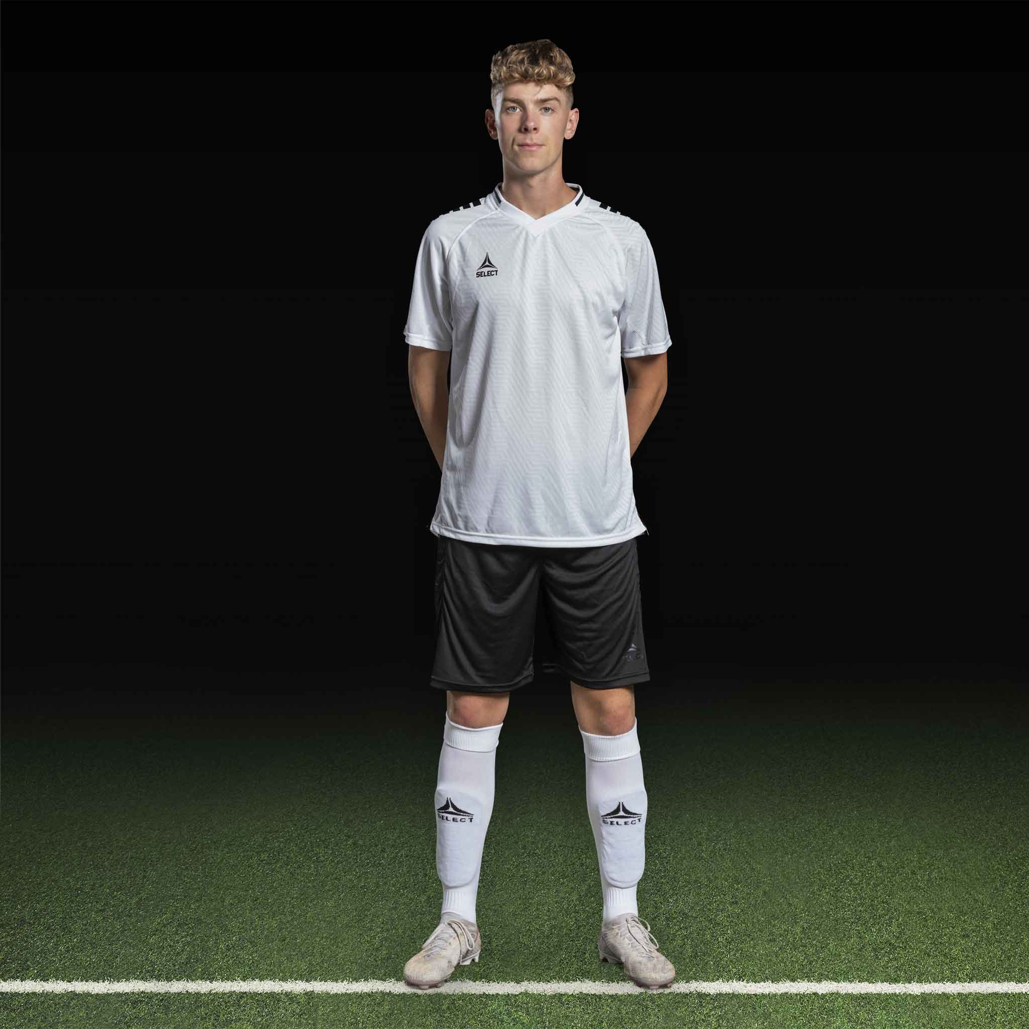 Monaco Kortærmet Spillertrøje #farve_ #farve_hvid/sort #farve_hvid/sort