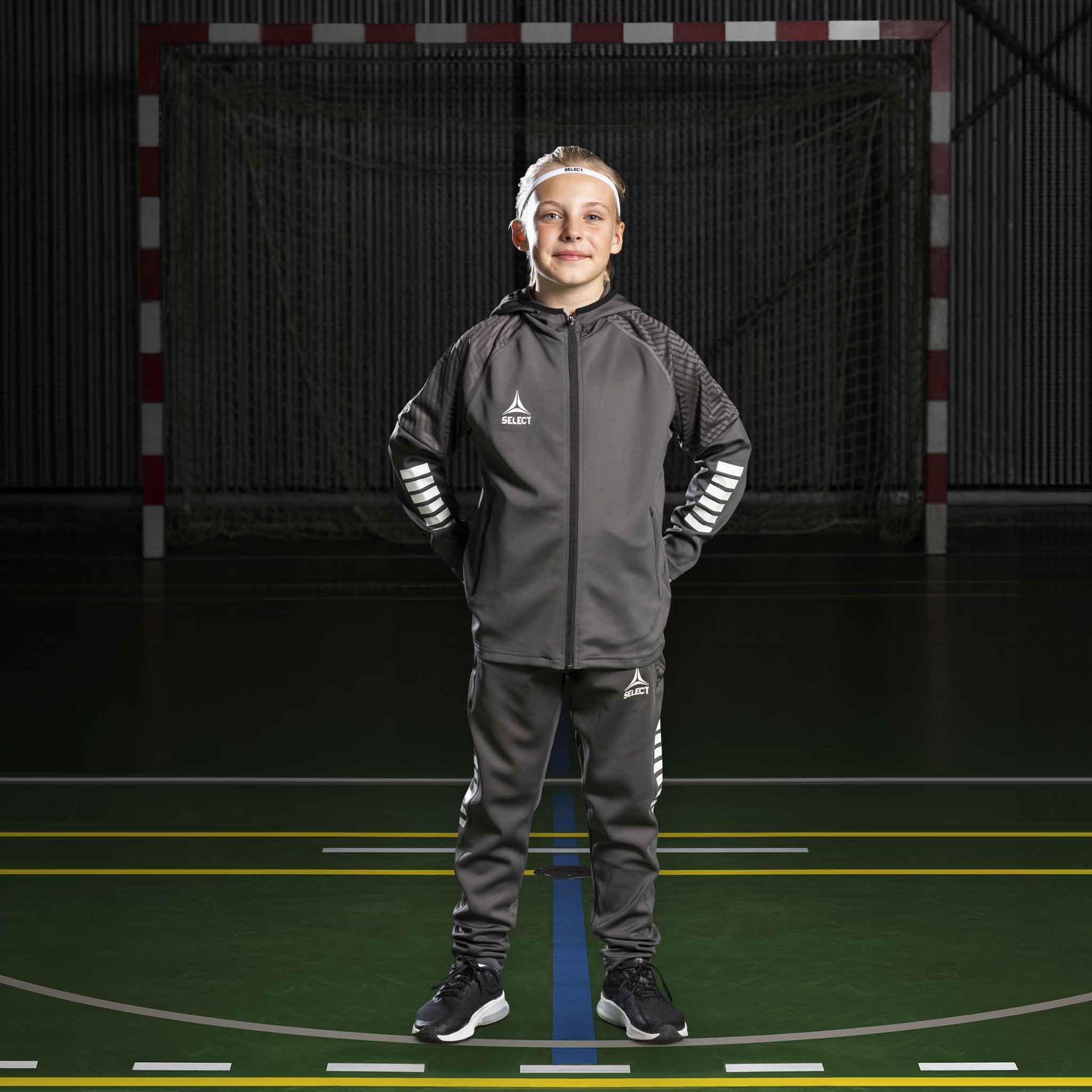 Monaco Træningsbukser Regular Fit - Børn #farve_ #farve_grey/white