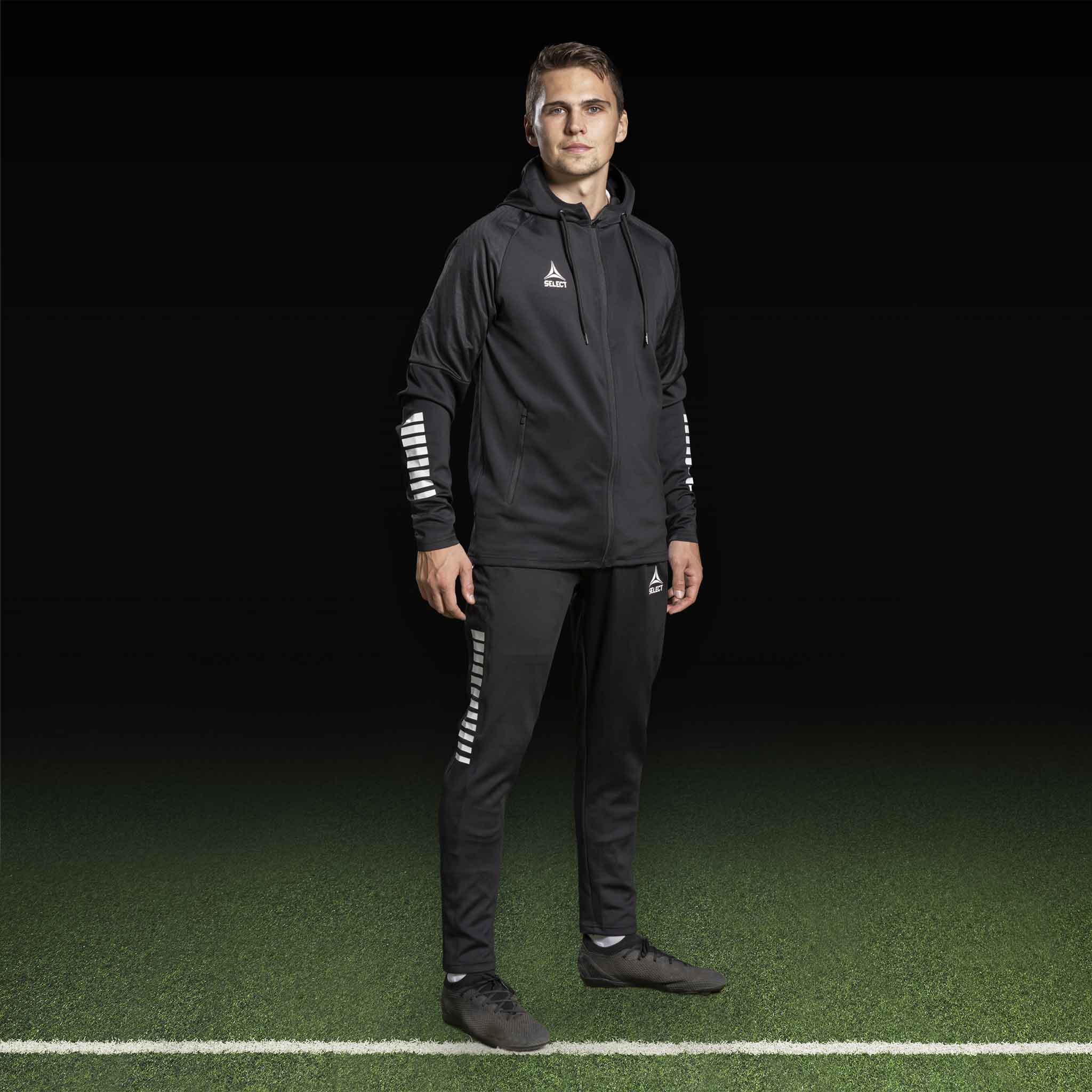 Monaco Zip hoodie #farve_ #farve_sort/hvid #farve_sort/hvid