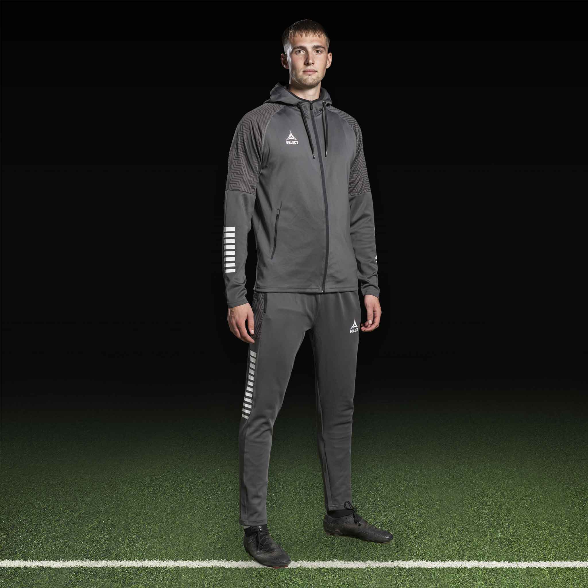 Monaco Zip hoodie #farve_ #farve_grey/white