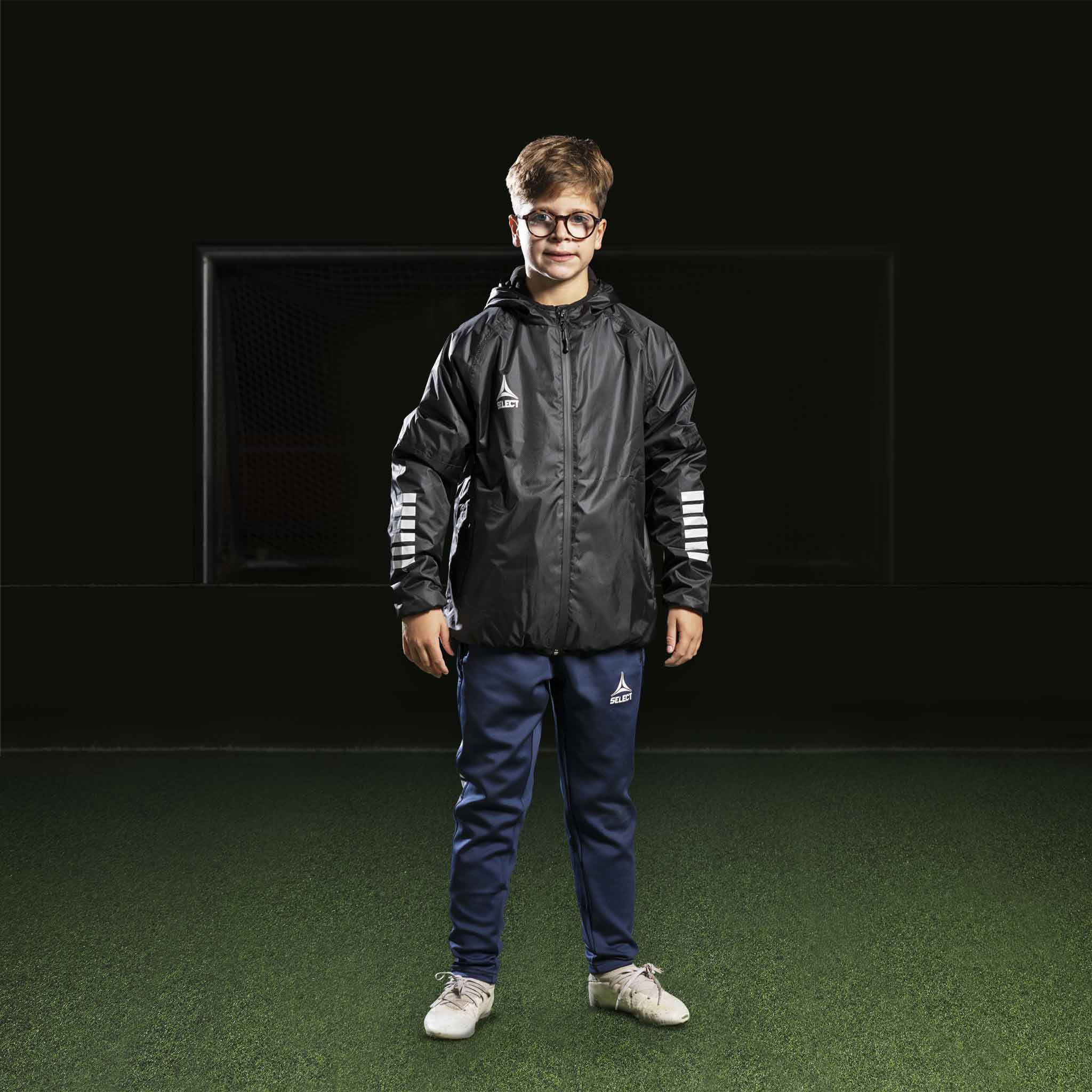 Monaco All-weather jakke - Børn #farve_ #farve_sort/hvid #farve_sort/hvid