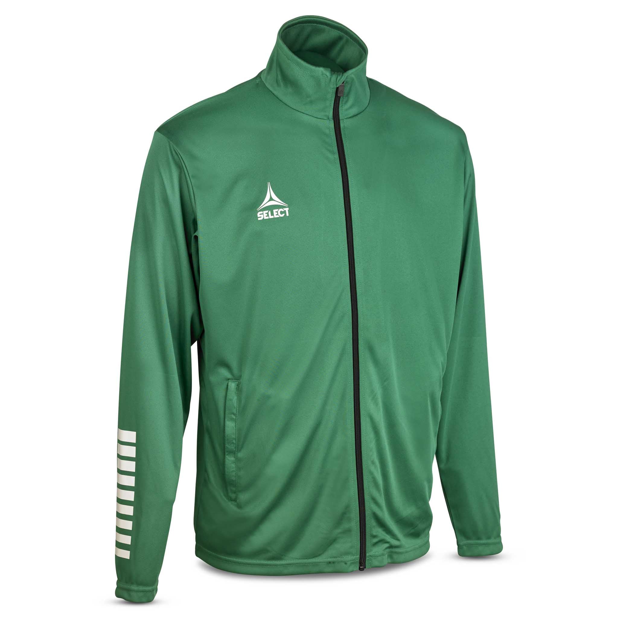 Pisa zip træningsjakke #farve_grøn/hvid