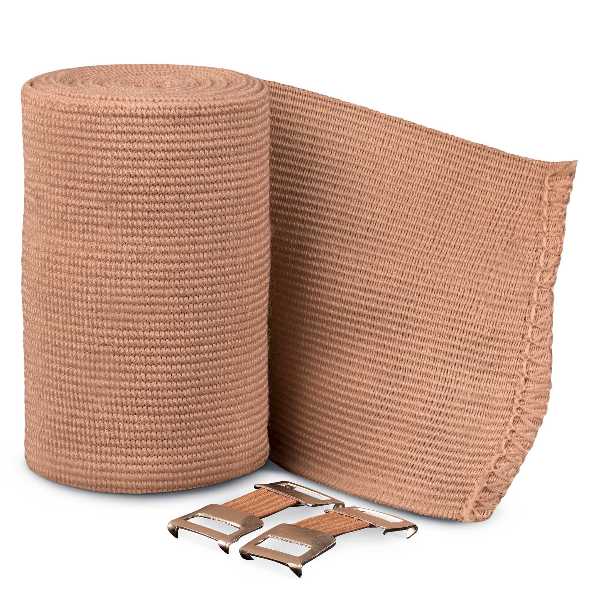 Elastikbandage (10 cm. x 7 m.) #farve_beige