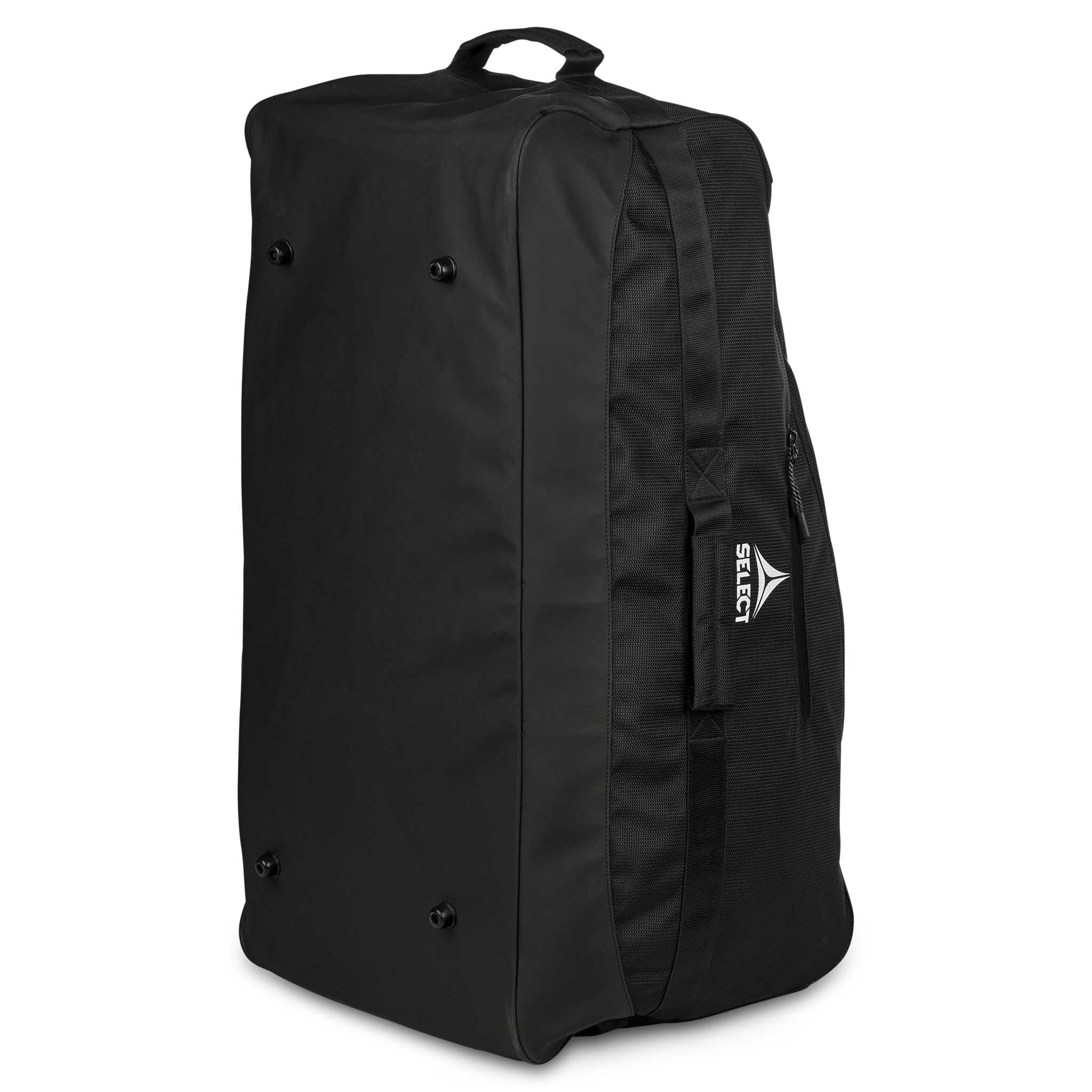 Sort Teambag v25 sportstaske, bagsidevisning med sidelogo og bærehåndtag