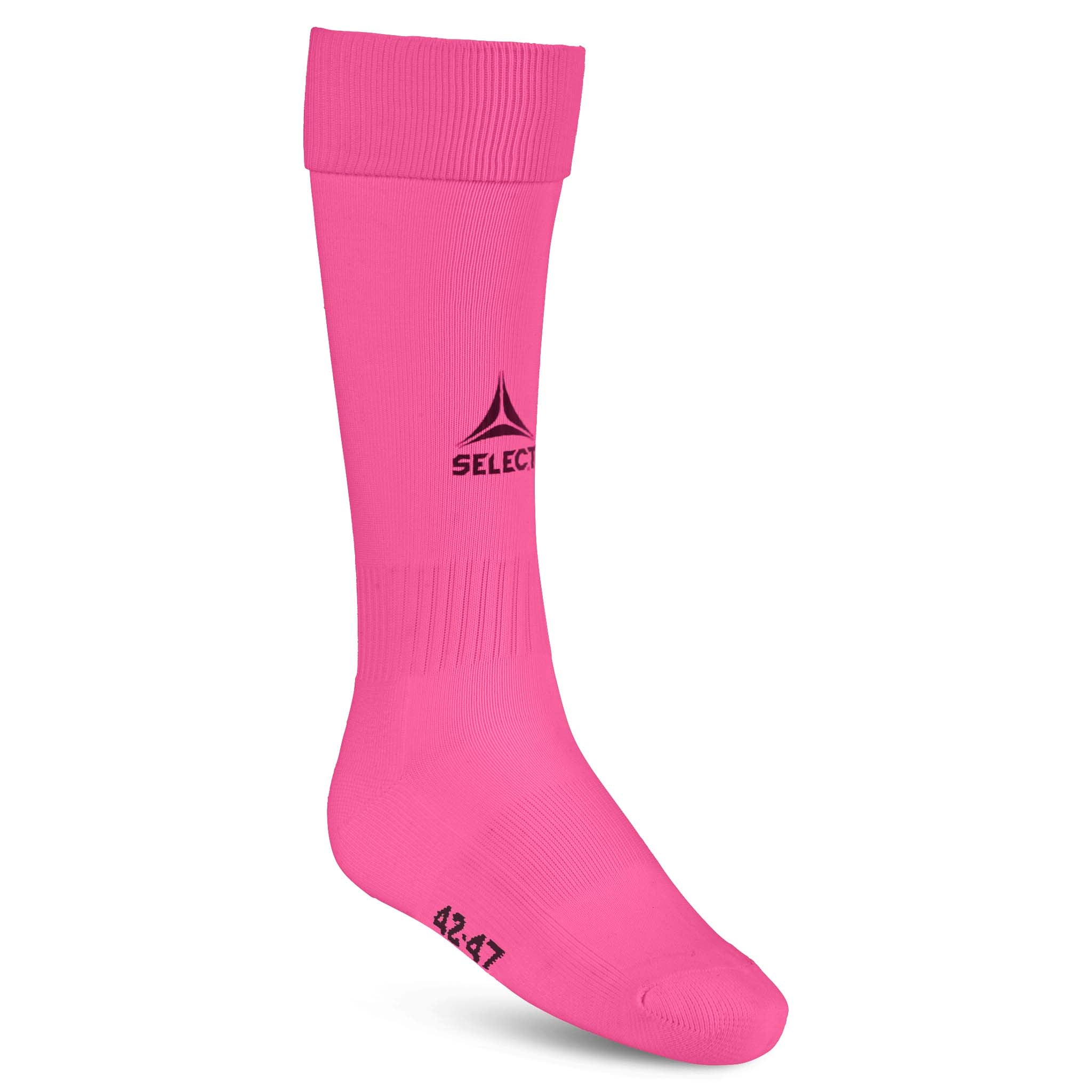 Pink Football socks Elite, tilbehør, set forfra med logo og ribkant.