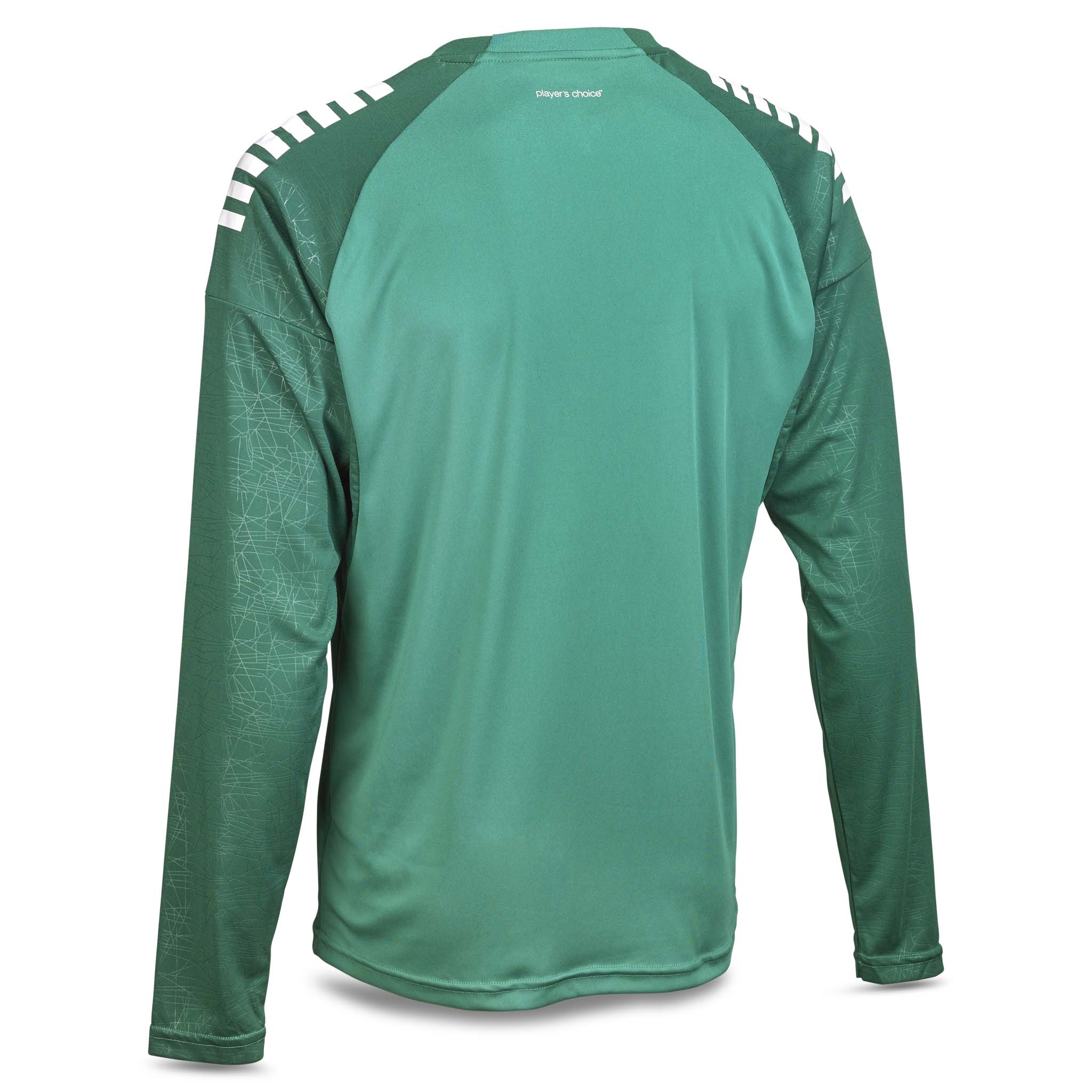 Grøn og hvid Player shirt L/S Spain v25, Match & Training wear, set bagfra