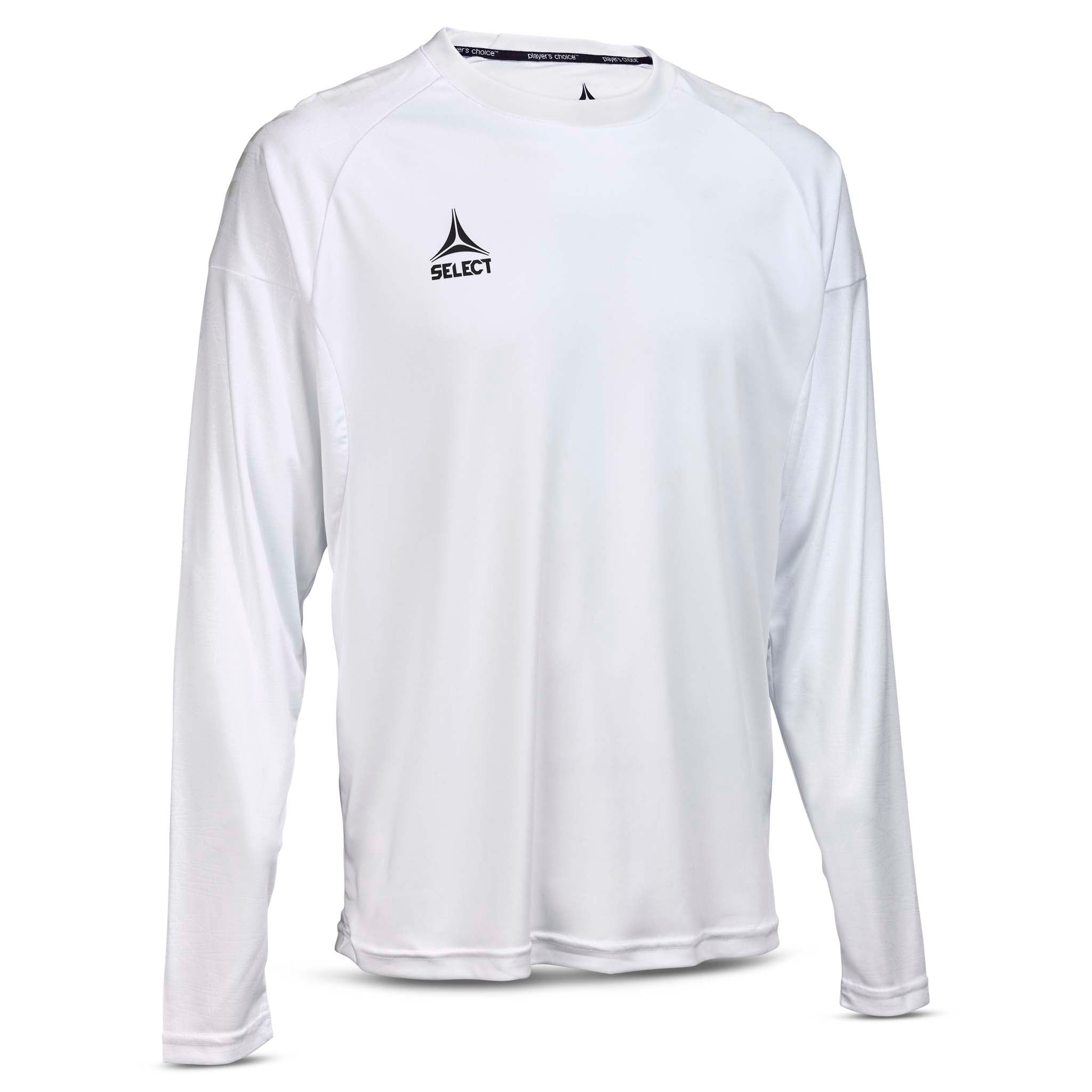 Hvid Player shirt L/S Spain v25, kamp- og træningstøj, set forfra
