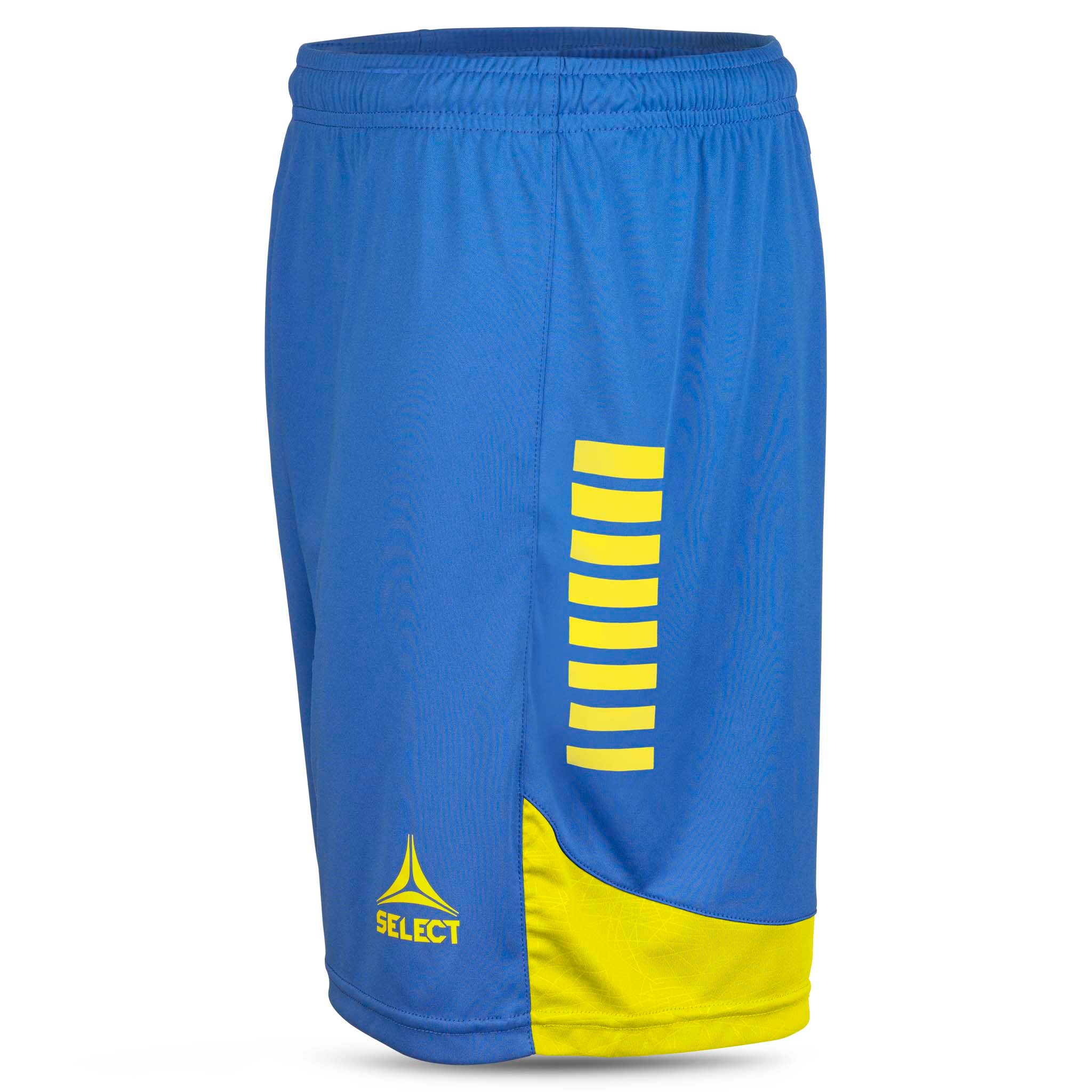 Blå og gule Player shorts Spain v25, Match & Training wear, set fra venstre side