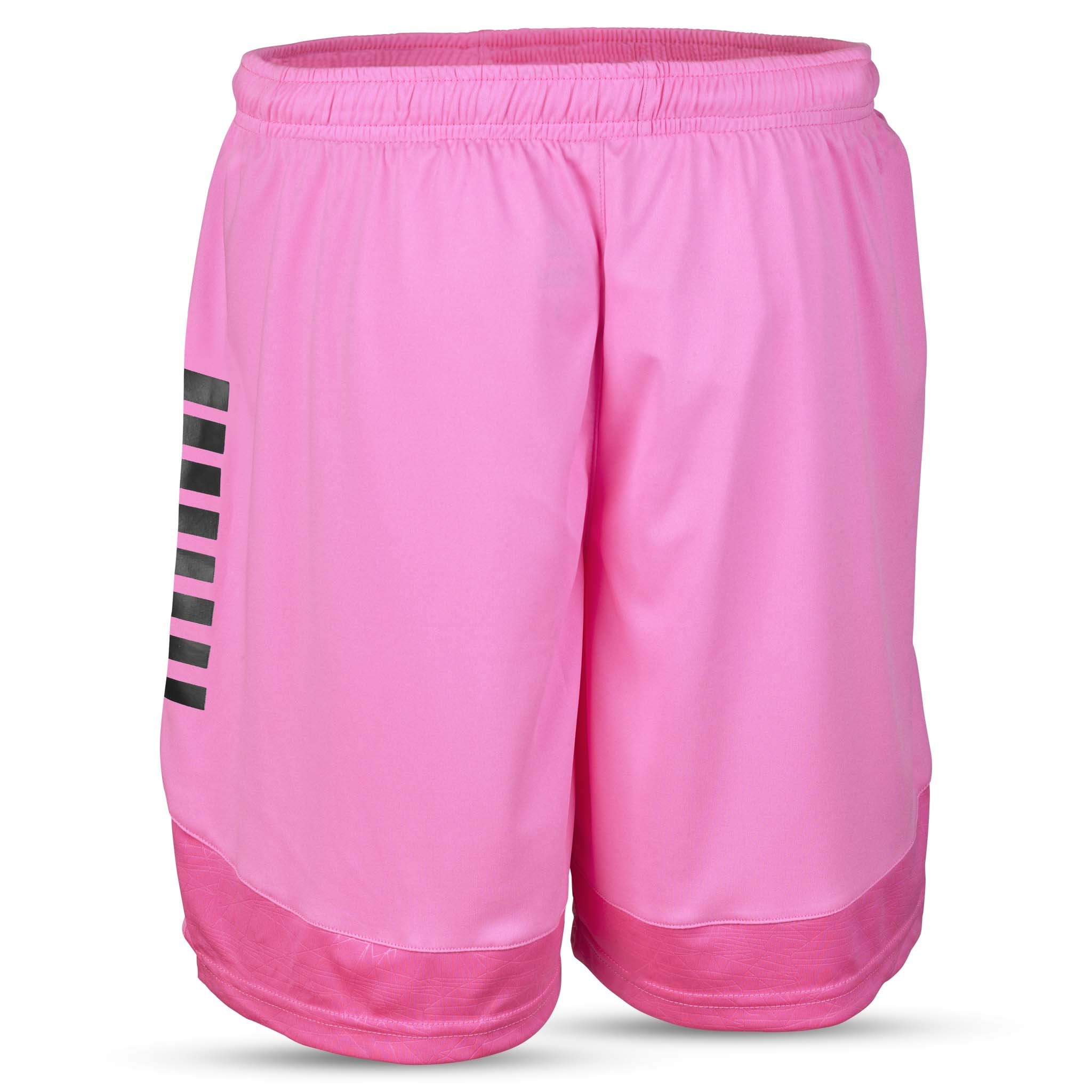 Lyserøde Player shorts Spain v25, fodbold Match & Training wear, bagside med sort stribedetalje