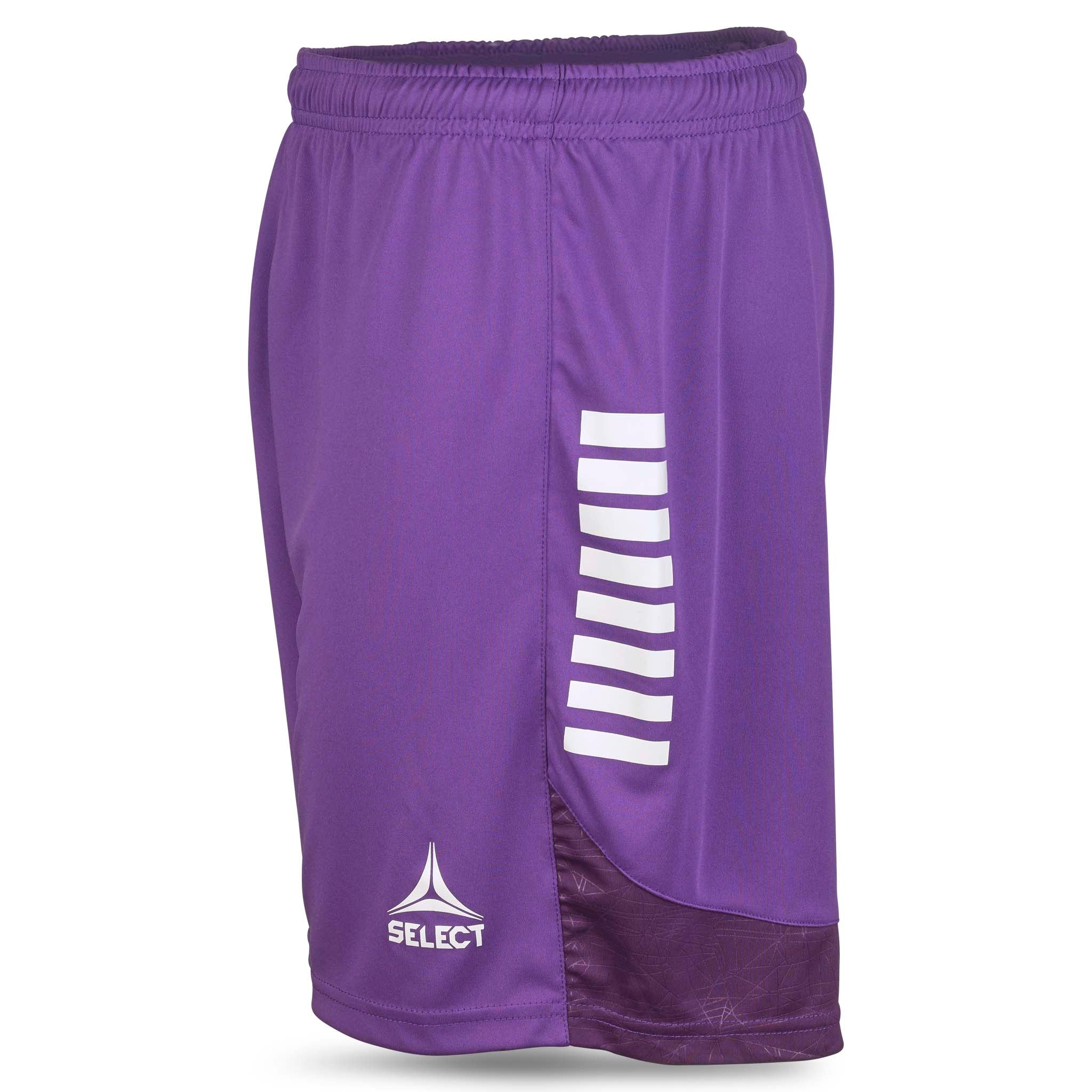 Player shorts Spain v25, lilla med hvide striber, Kamp- og træningstøj, set fra venstre side