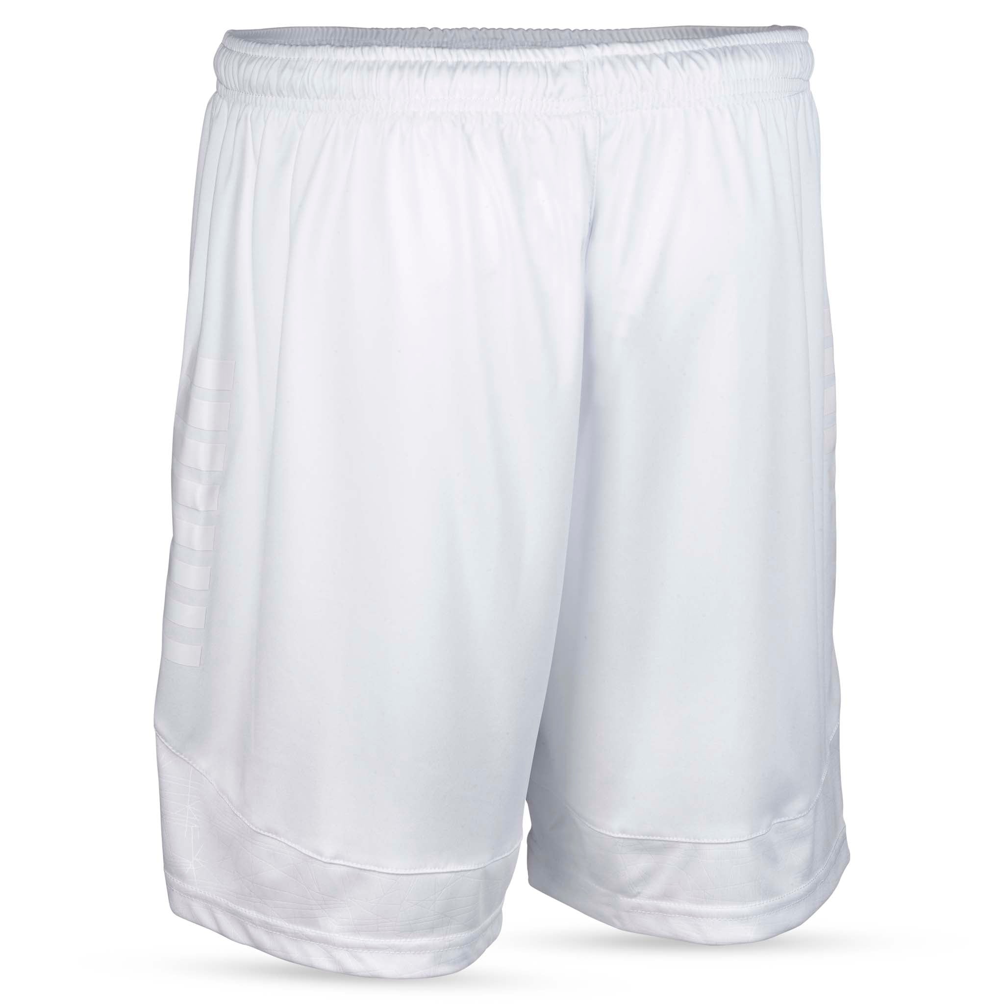 Hvide Player shorts Spain v25, Match & Training wear, set fra bagsiden med elastik i taljen.