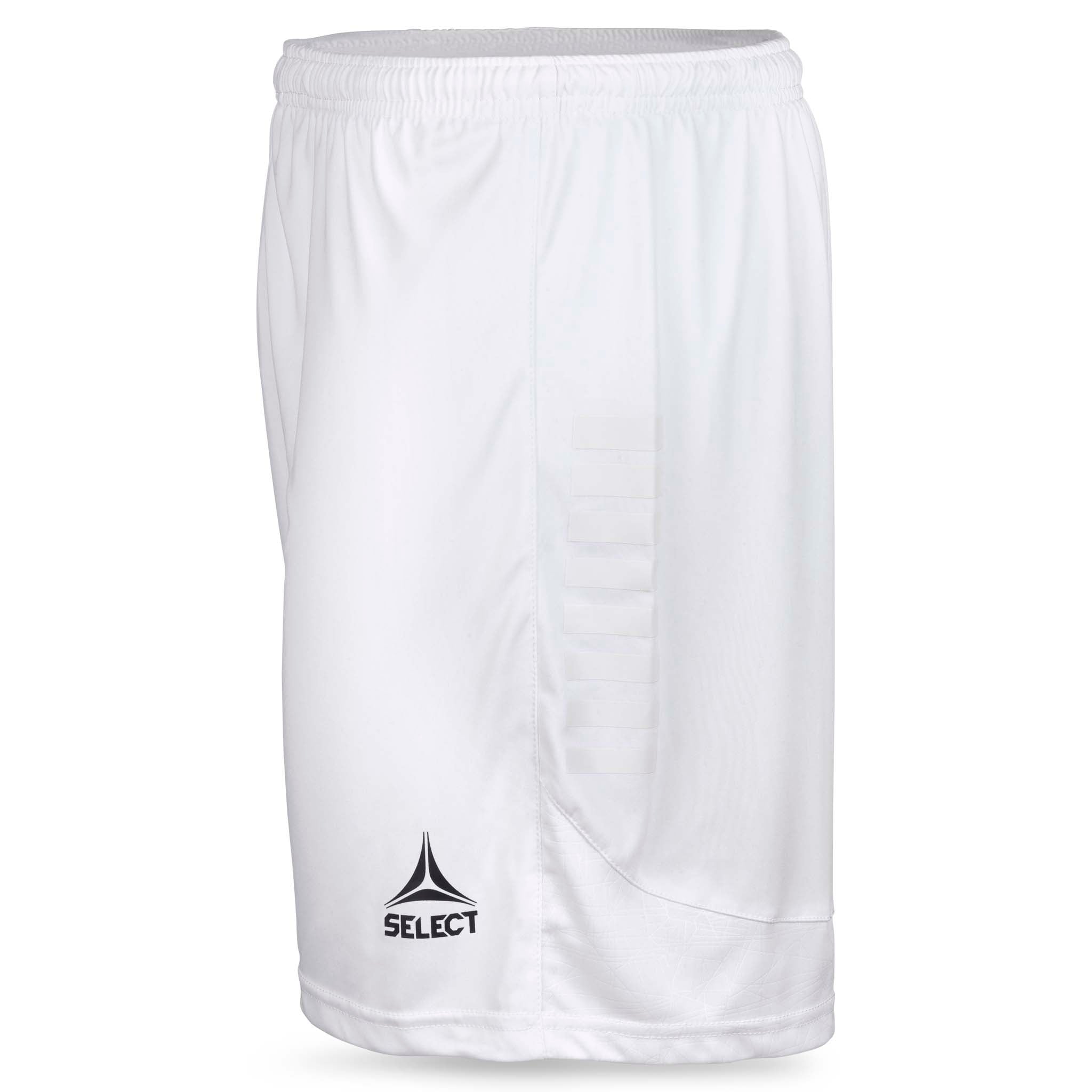 Hvide Player shorts Spain v25, kamp- og træningstøj, set fra venstre side med Select-logo