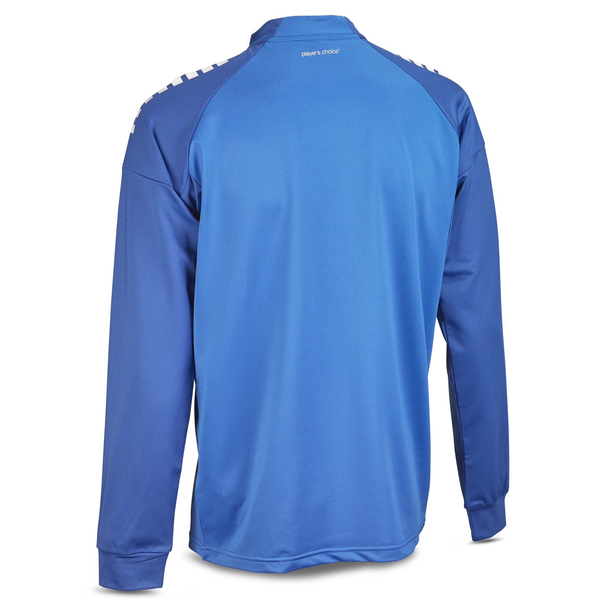 Spain Træningssweatshirt 1/2 lynlås #farve_ #farve_blå/hvid #farve_blå/hvid