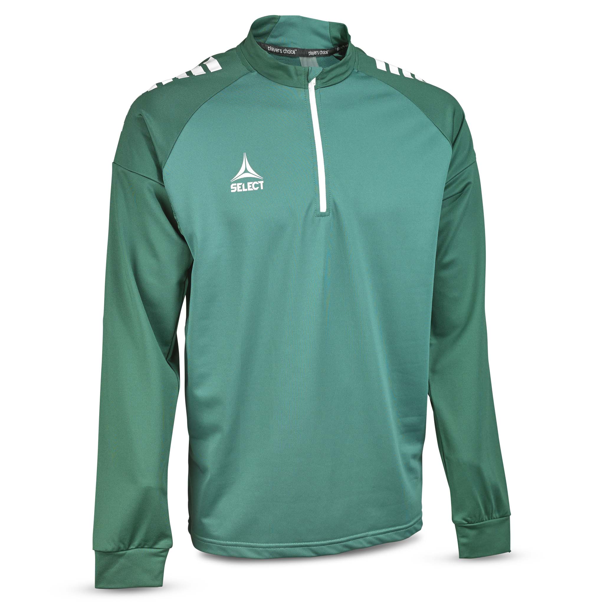 Spain Træningssweatshirt 1/2 lynlås #farve_grøn/hvid