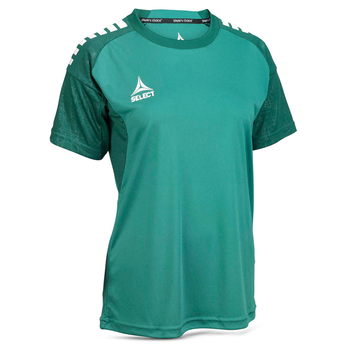 Forfra grøn-hvid Player shirt S/S Spain woman v25, fodbold Match & Training wear