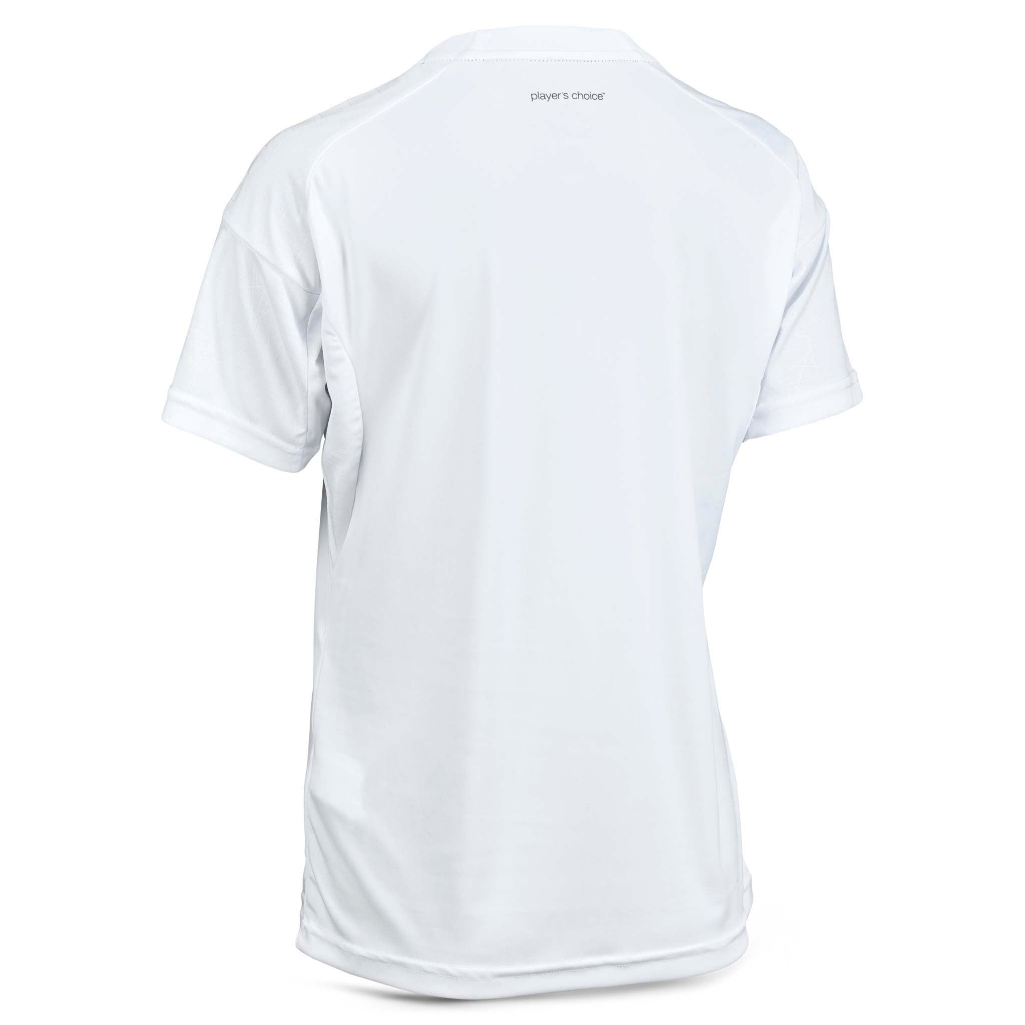 Bagside af hvid Player shirt S/S Spain woman v25, Match & Training wear fodbold