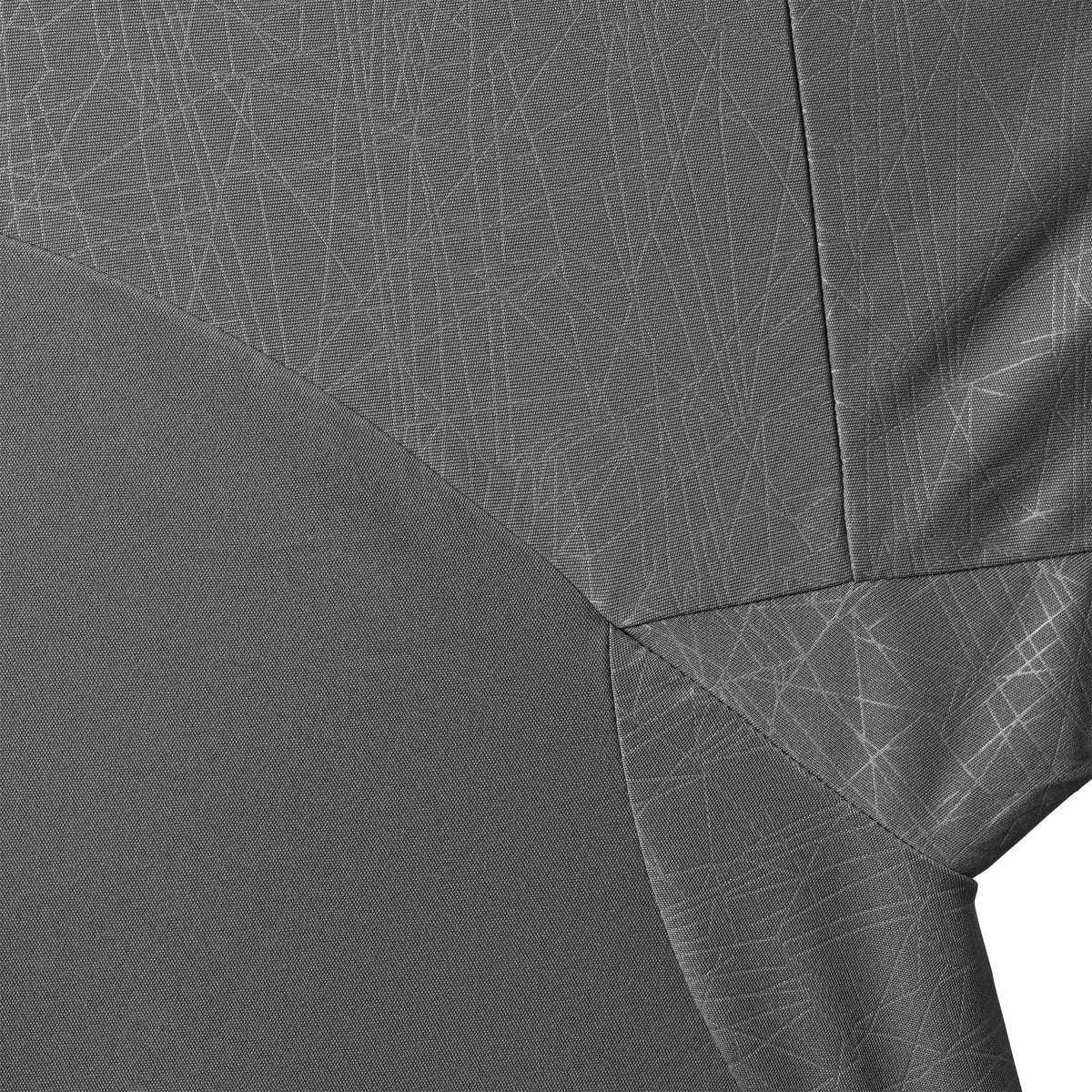 Nærbillede af Player shirt S/S Spain woman v25, Match & Training wear, gråt stof med hvidt linjemønster