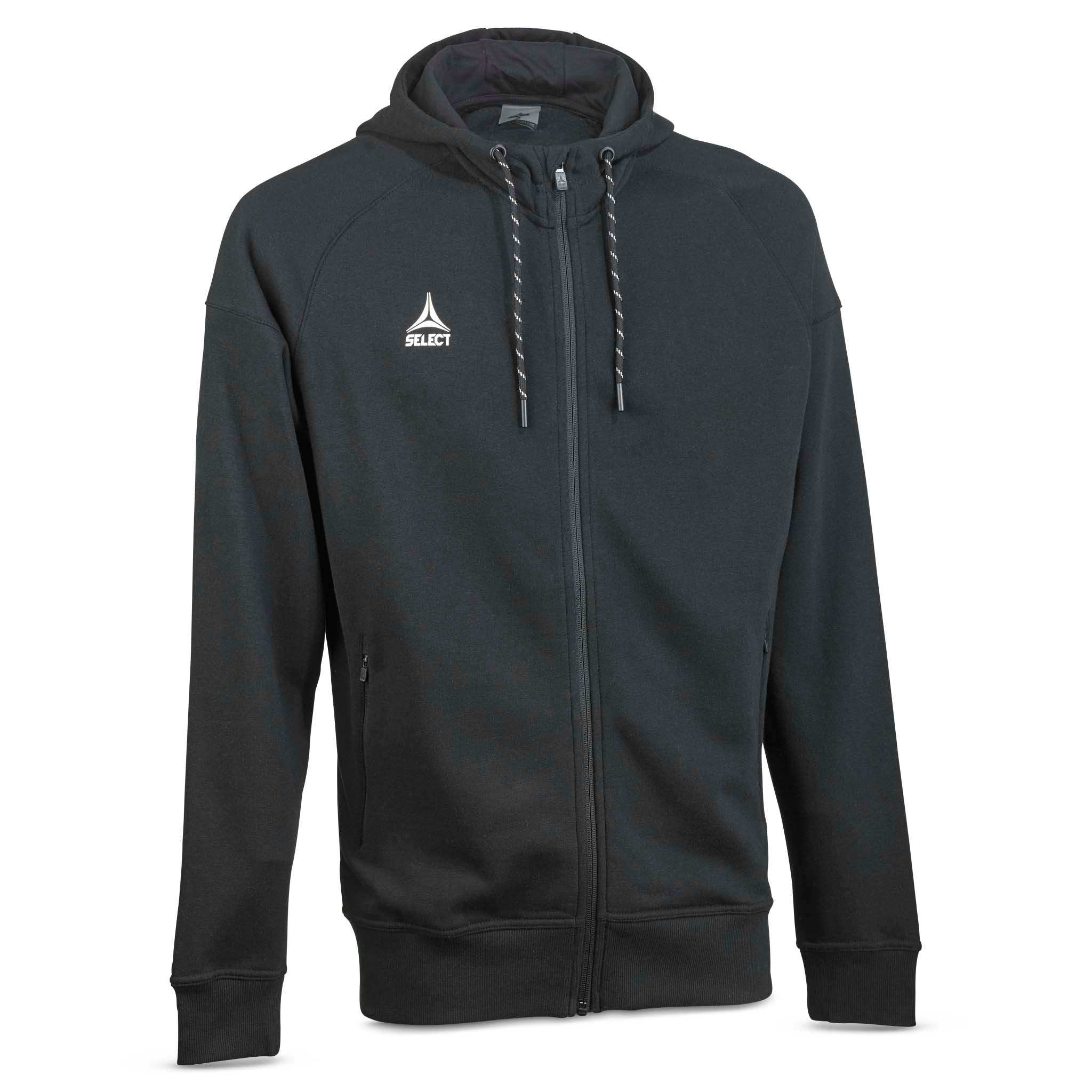 Oxford Zip hoodie #farve_sort
