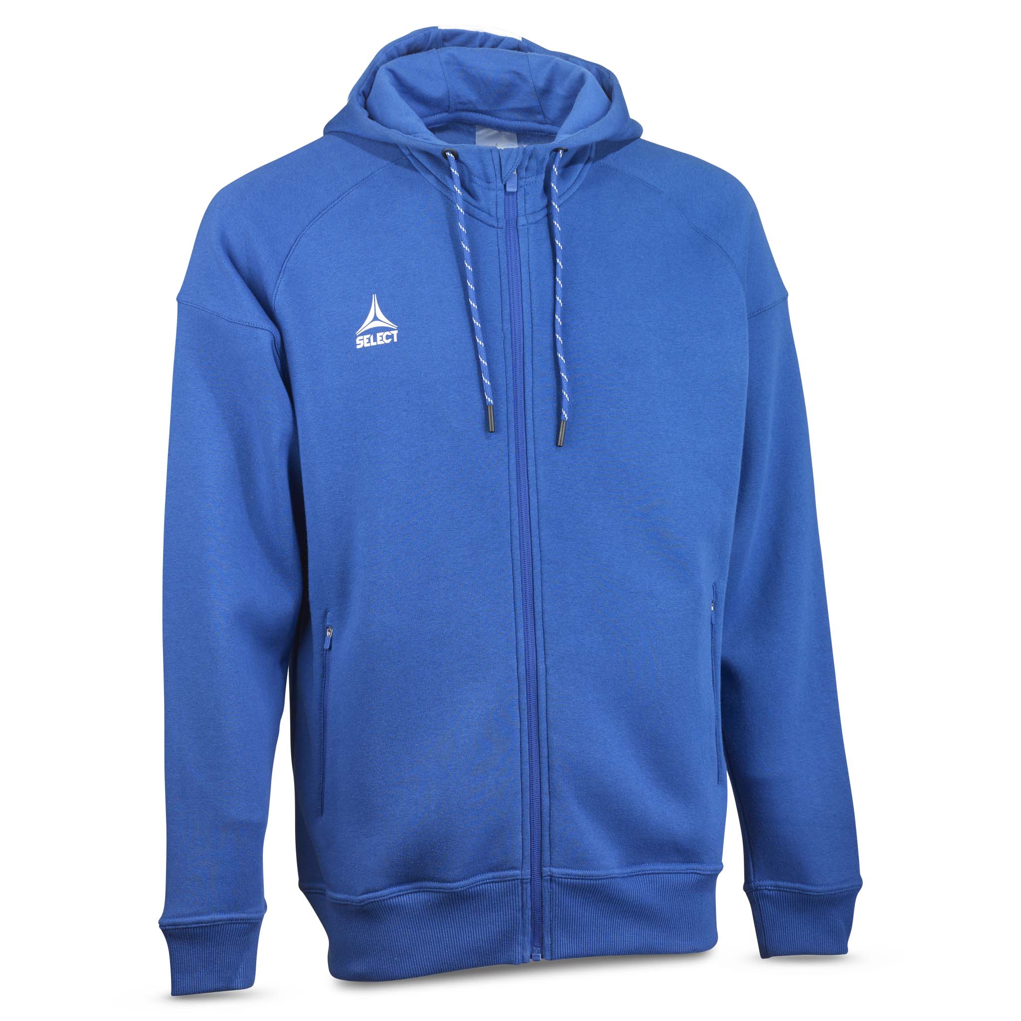 Oxford Zip hoodie #farve_blå