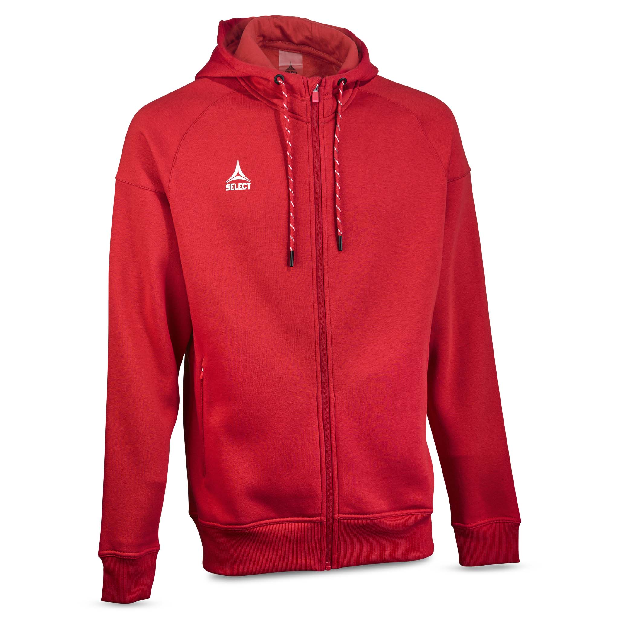 Oxford Zip hoodie #farve_rød