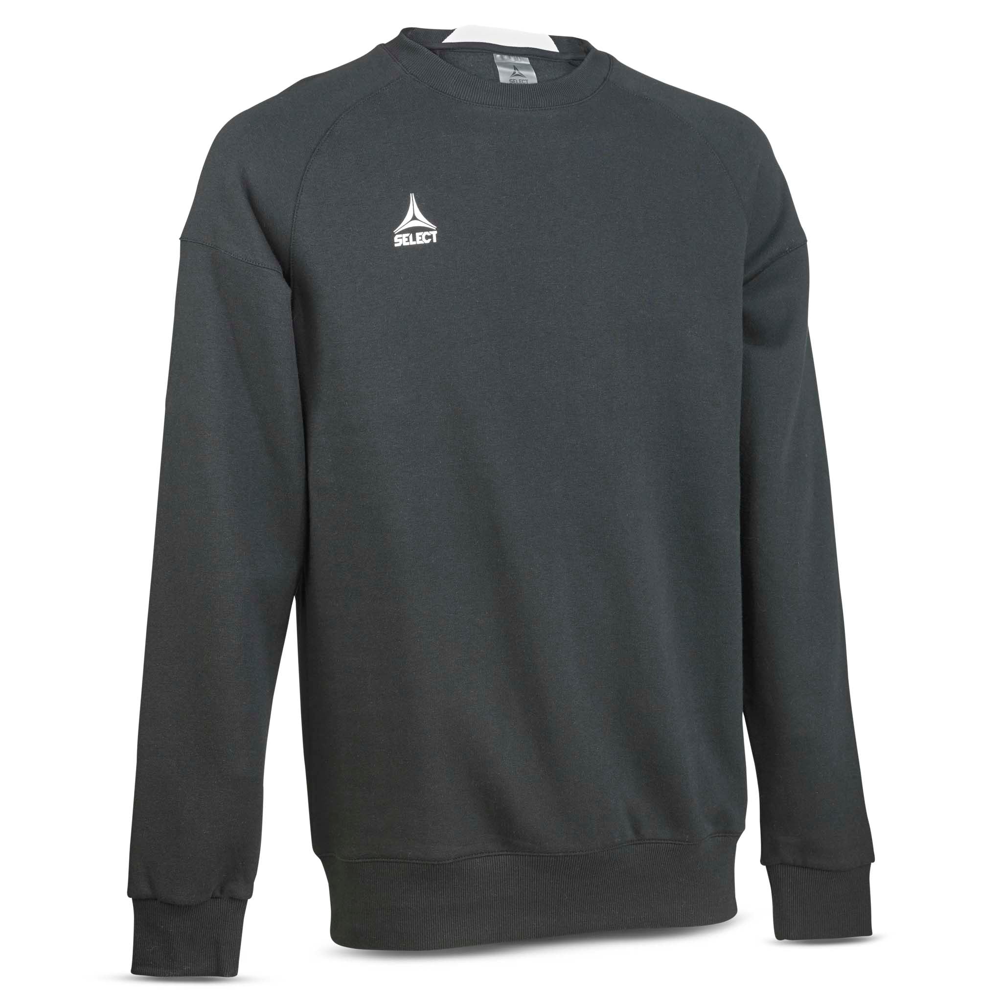 Sort Sweat Oxford v25 fritidstøj, forside med hvidt logo.