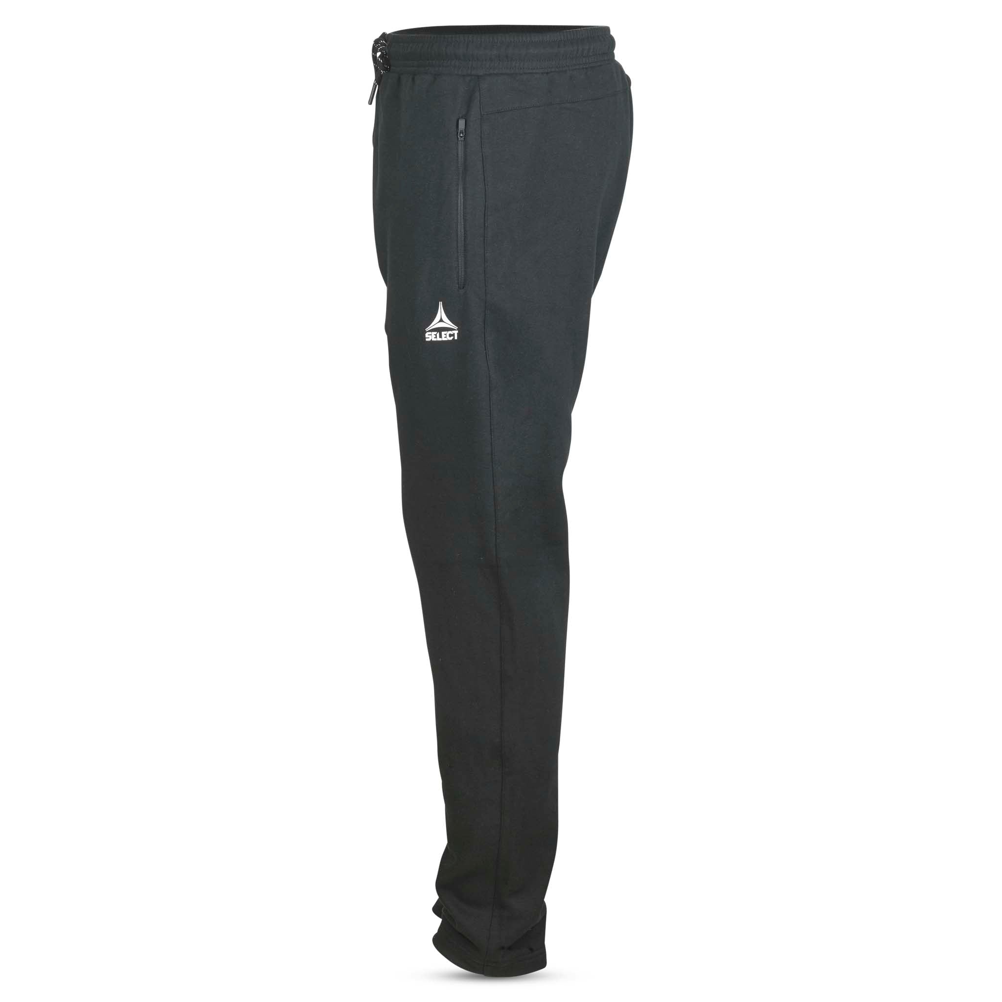 Sorte Sweat pants Oxford v25 fritidstøj, set fra venstre med hvidt logo.