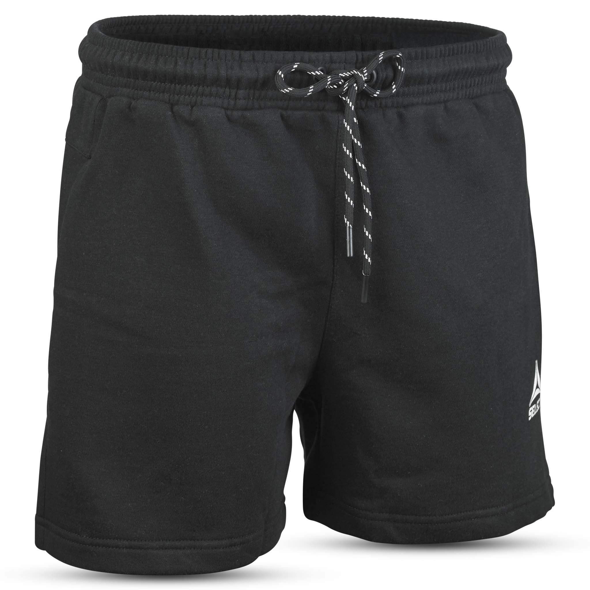 Sorte Sweat shorts Oxford women v25, fritidstøj, forside med snore og logo.