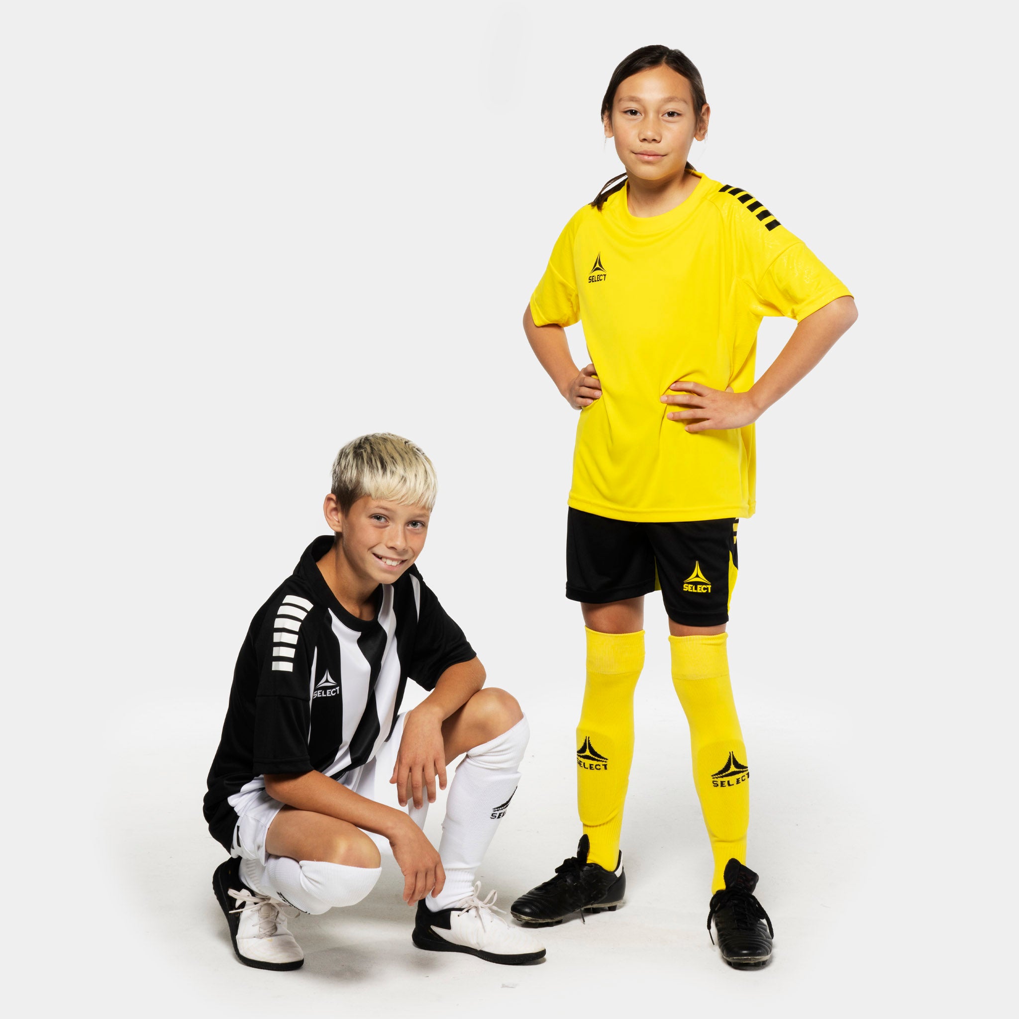 Spain Kortærmet spillertrøje - Børn #farve_ #farve_gul/sort #farve_gul/sort