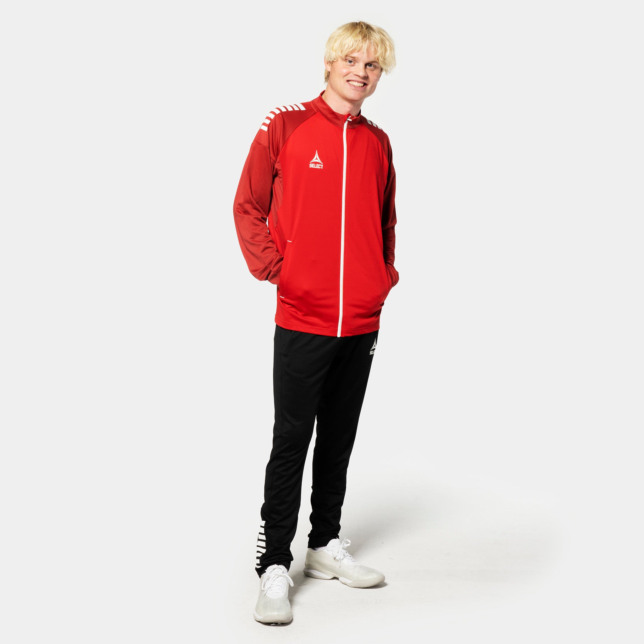 Spain Træningsbukser regular fit #farve_ #farve_rød/hvid #farve_sort