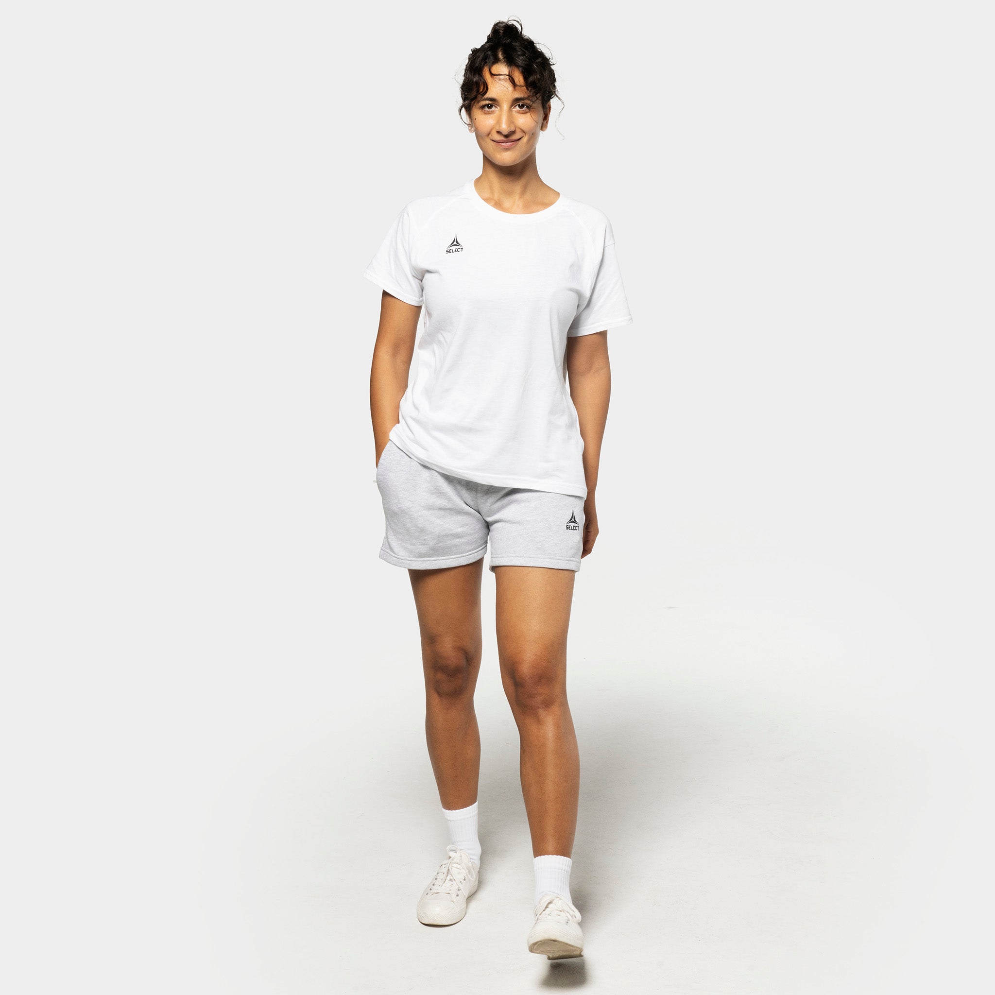 Oxford sweat shorts - kvinder #farve_ #farve_hvid #farve_grå