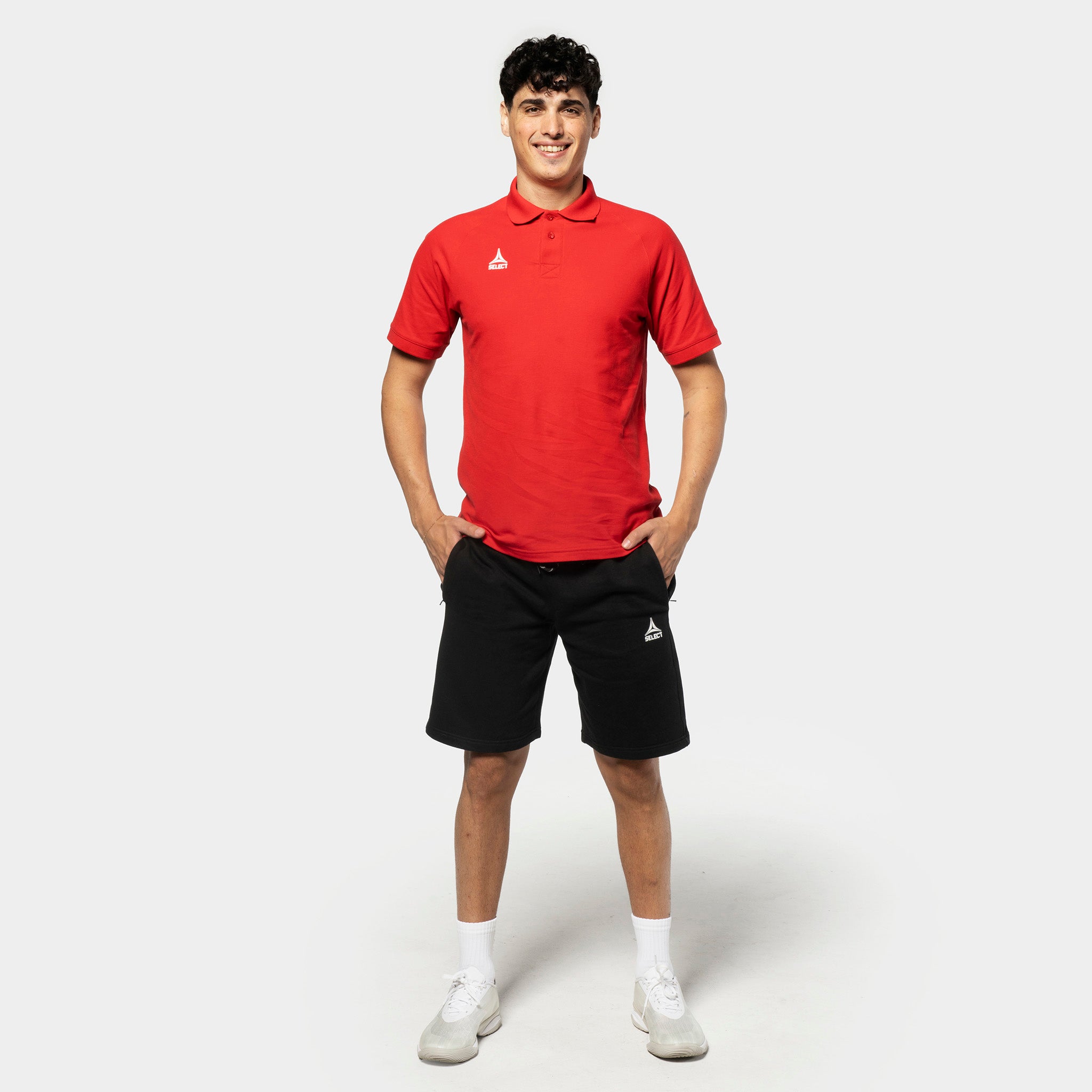 Oxford sweat shorts #farve_ #farve_rød #farve_sort