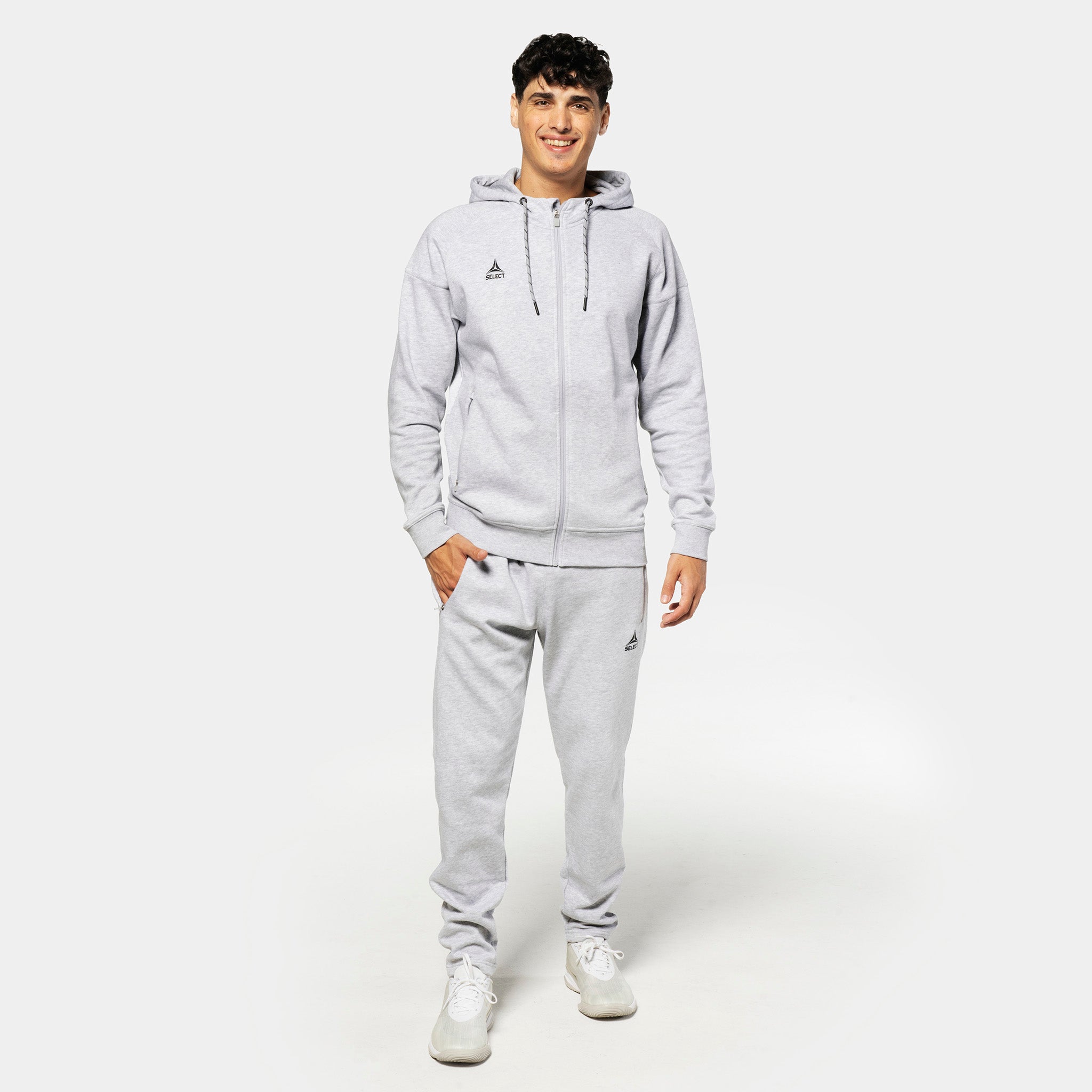 Oxford Zip hoodie #farve_ #farve_grå #farve_grå