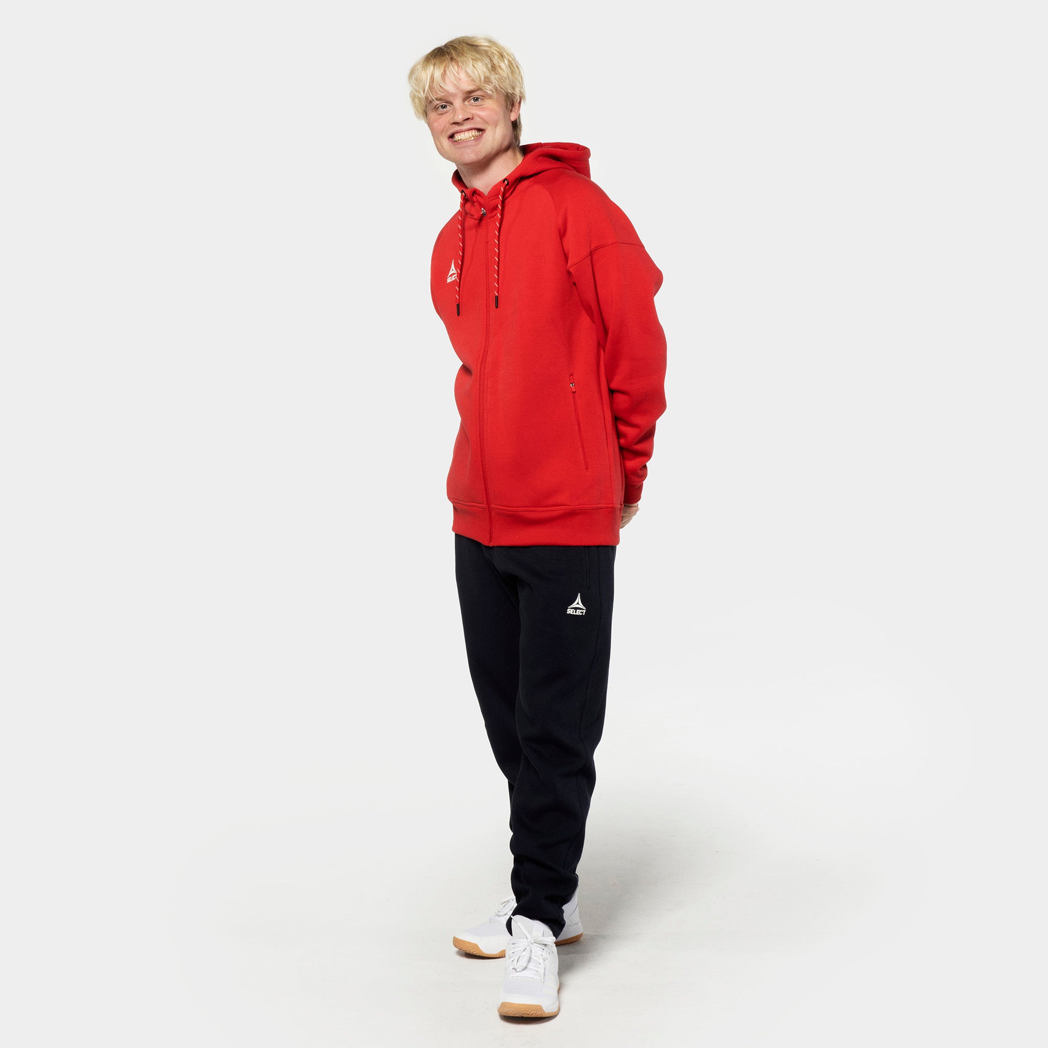 Oxford Zip hoodie #farve_ #farve_rød #farve_rød
