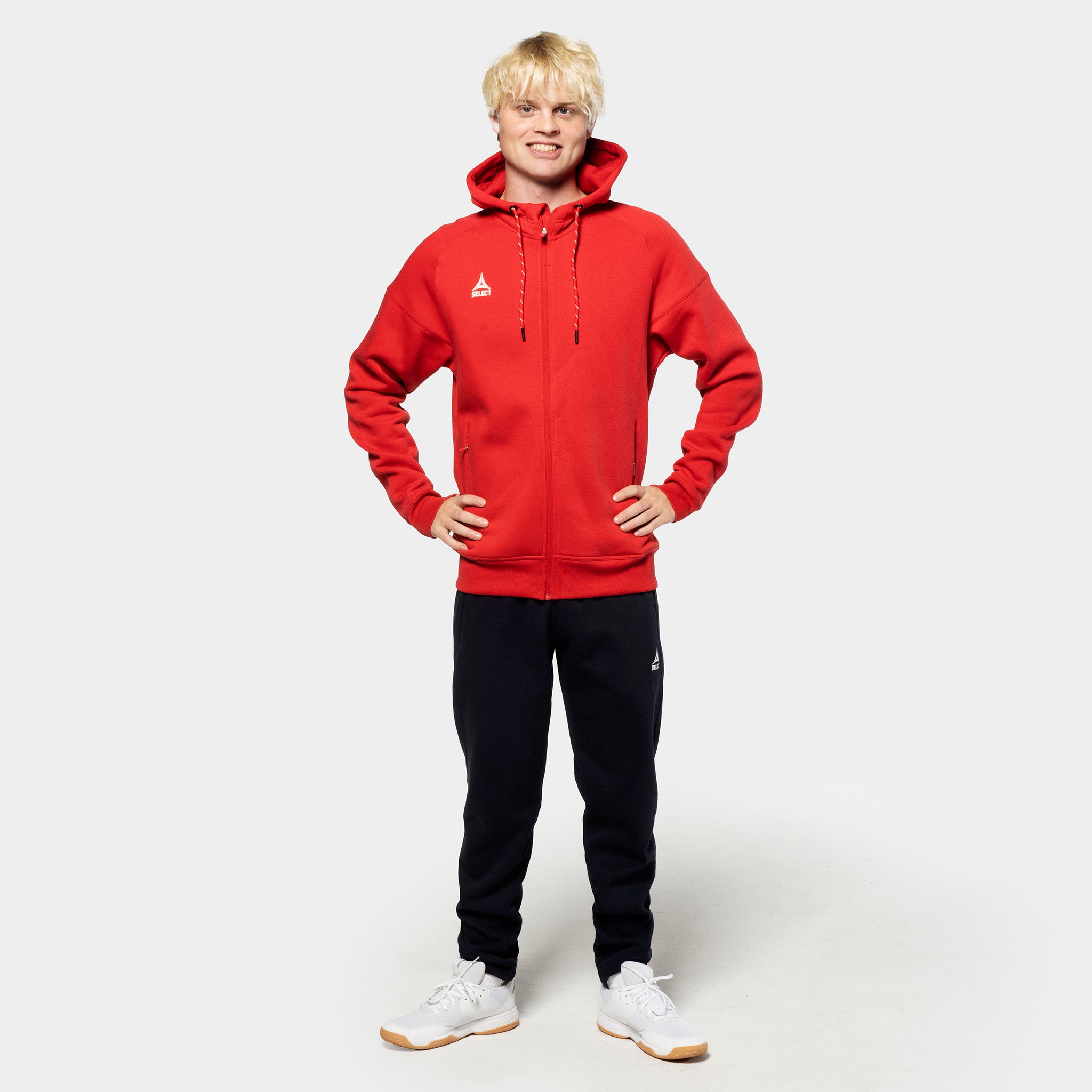 Oxford Zip hoodie #farve_ #farve_rød #farve_rød