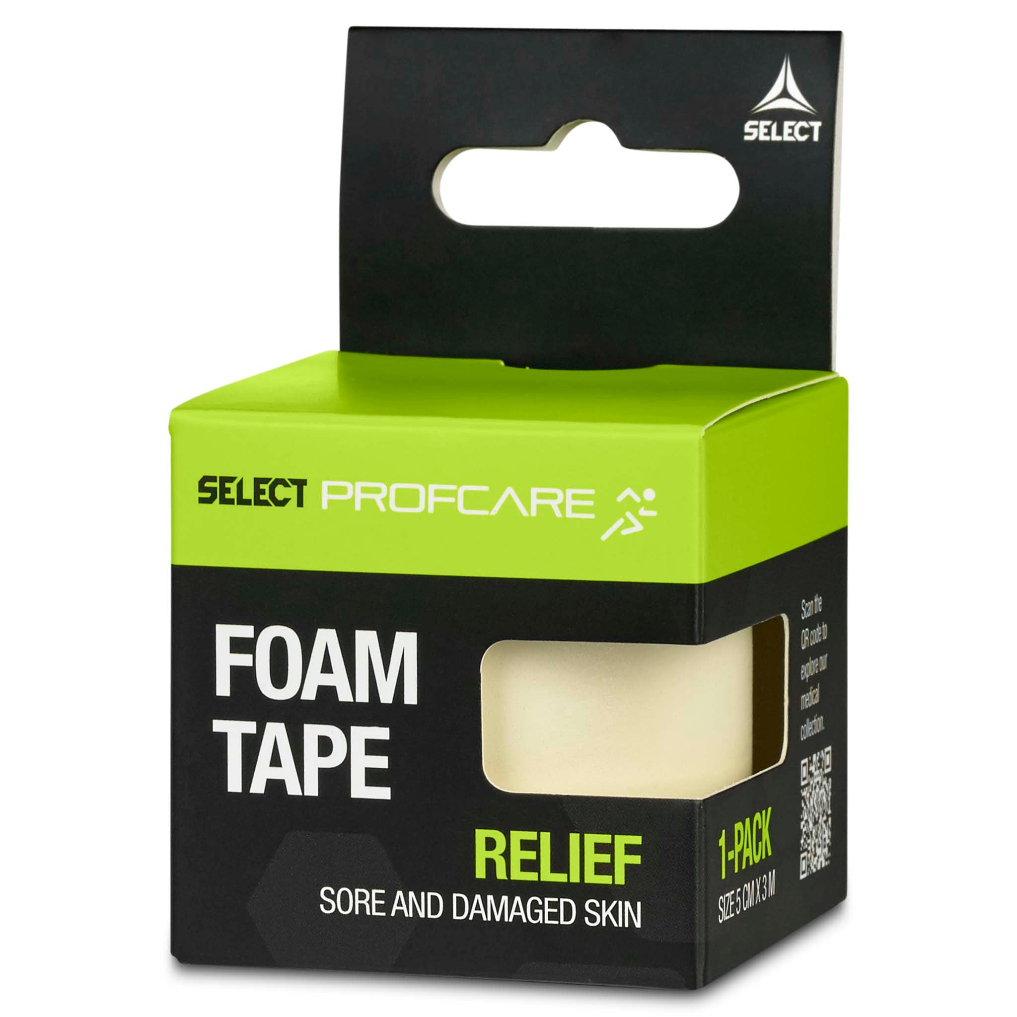 Skumtape (5 cm. x 3 m.) #farve_hvid