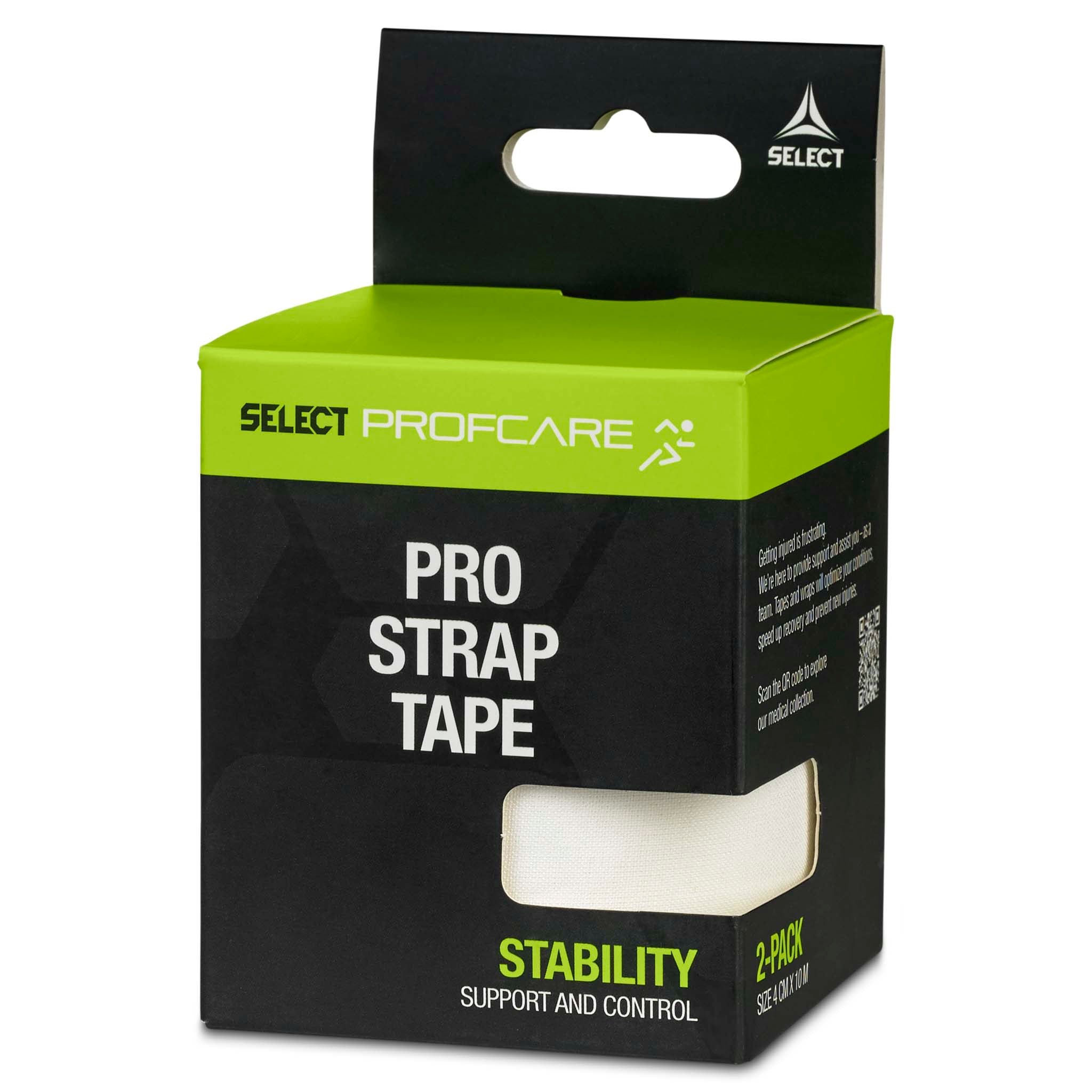 Pro Strap sportstape - 2 pak (4 cm. x 10 m.) #farve_hvid