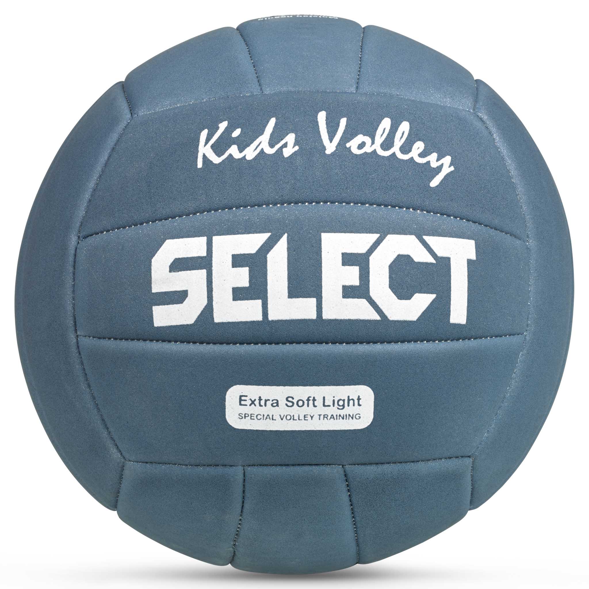 Kids Volleyball v26, Andre bolde, blå og hvid bold, set forfra