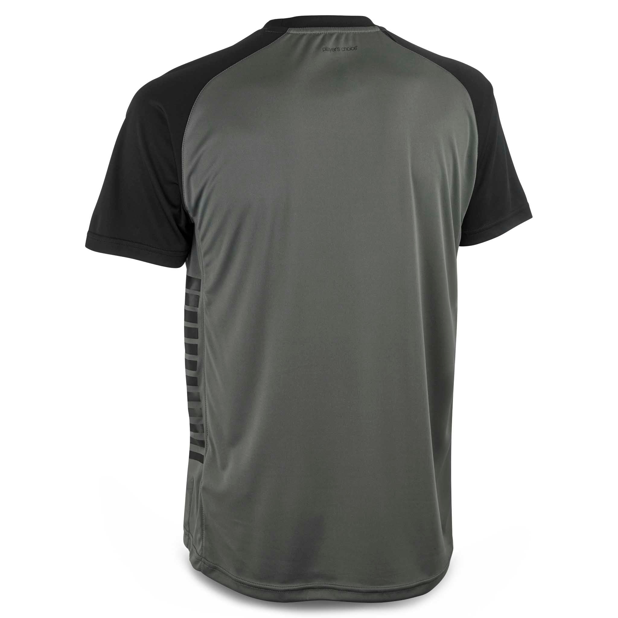 Pisa X Kortærmet spillertrøje #farve_grå/sort #farve_grå/sort