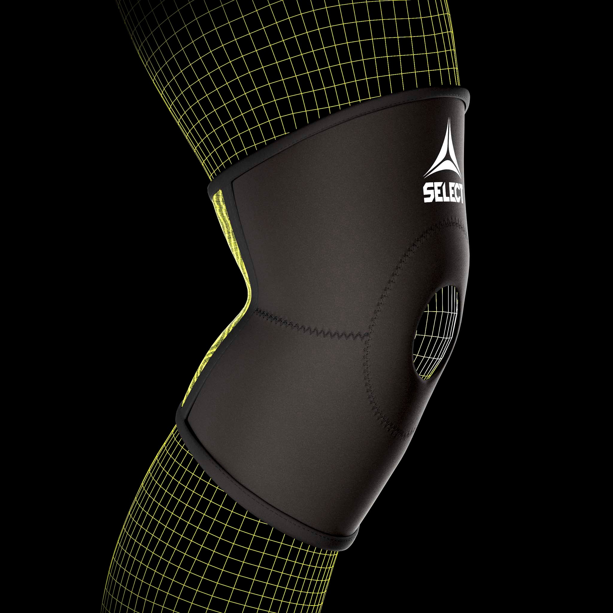 Knee Support Patella - Knæbind Patella #farve_ #farve_sort/grøn #farve_sort/grøn
