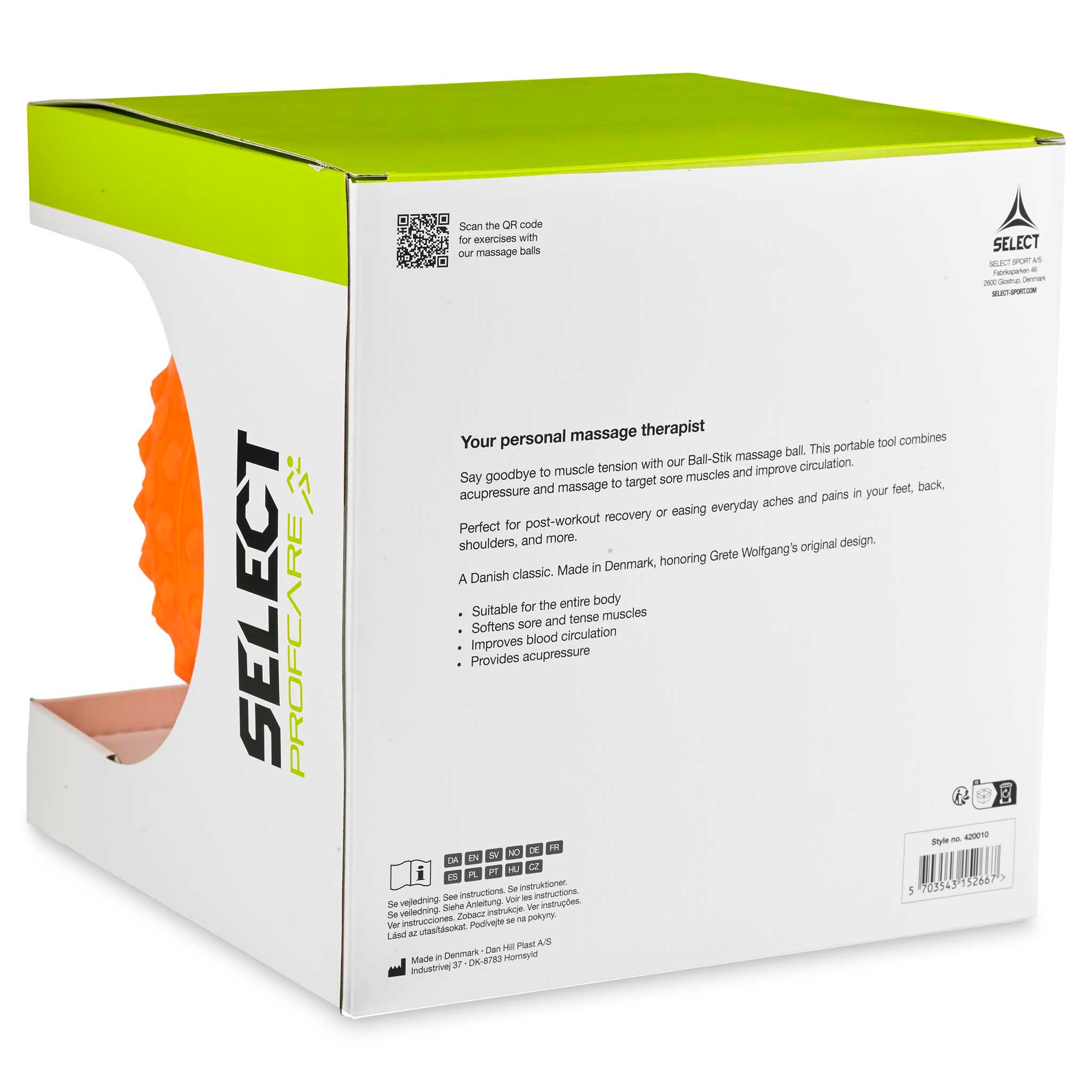 Massagebold - Ball-Stik #farve_orange