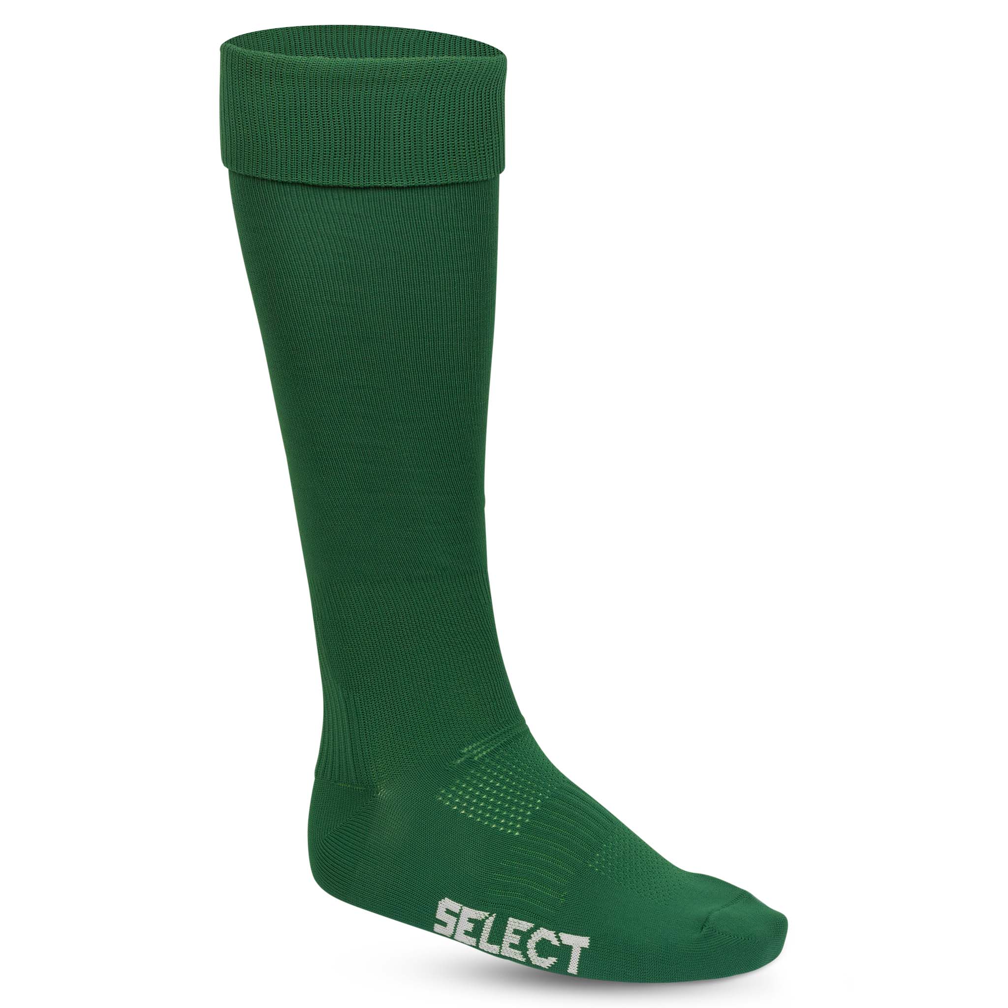 Forfra-billede af grønne Football socks Club v22 med hvidt logo, kategori Tilbehør.